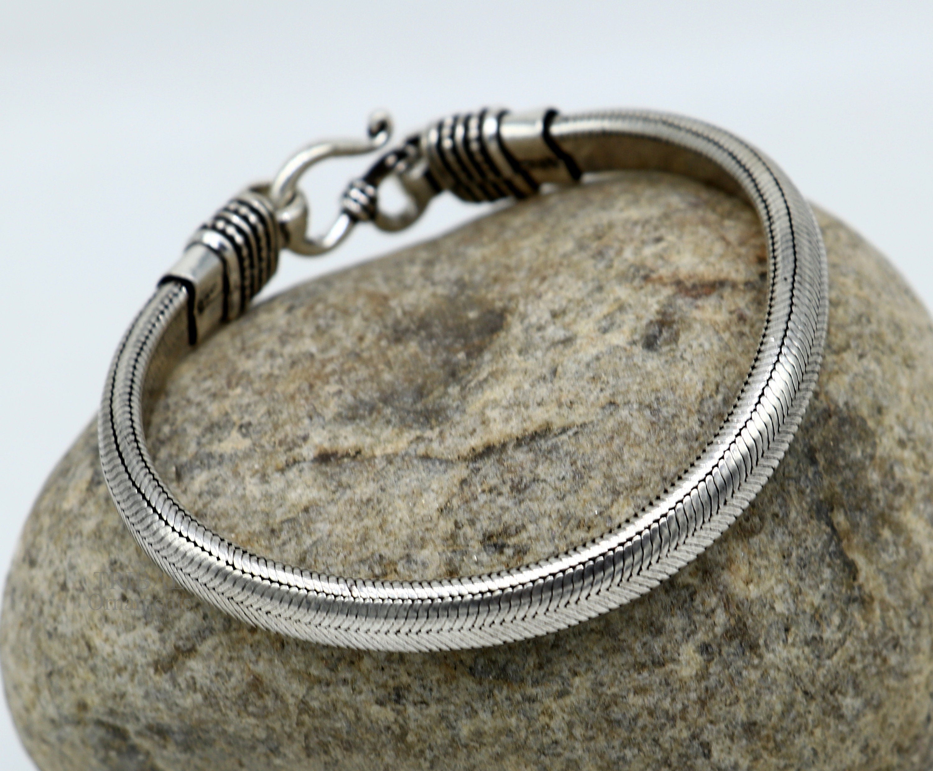 925 sterling silver handmade smooth snake chain 9 selling inches long 4 strands customized bracelet, Amazing oxidized personalized gift nsbr236