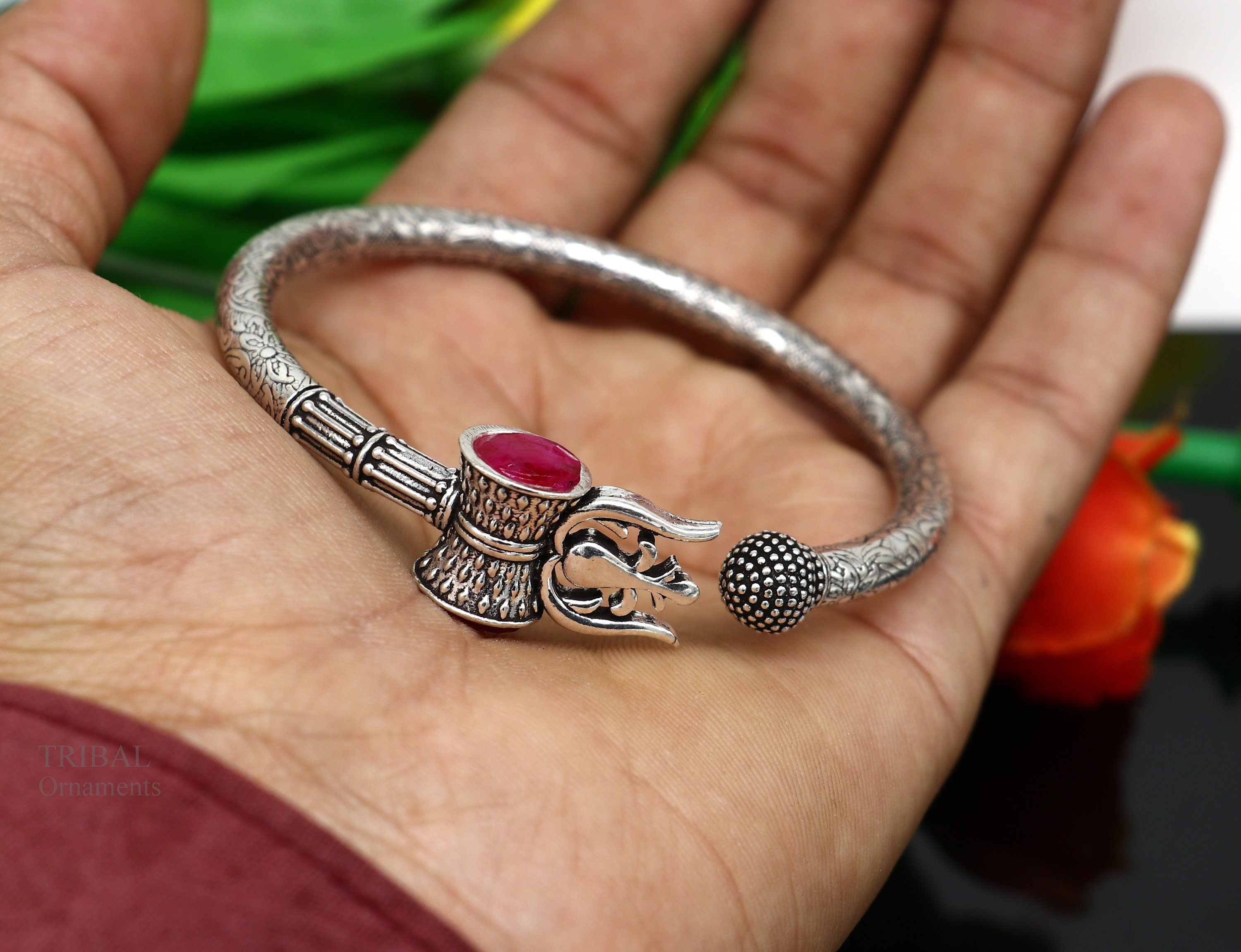 Manufacturer of 22kt gold lion design bahubali gents bracelet | Jewelxy -  56575