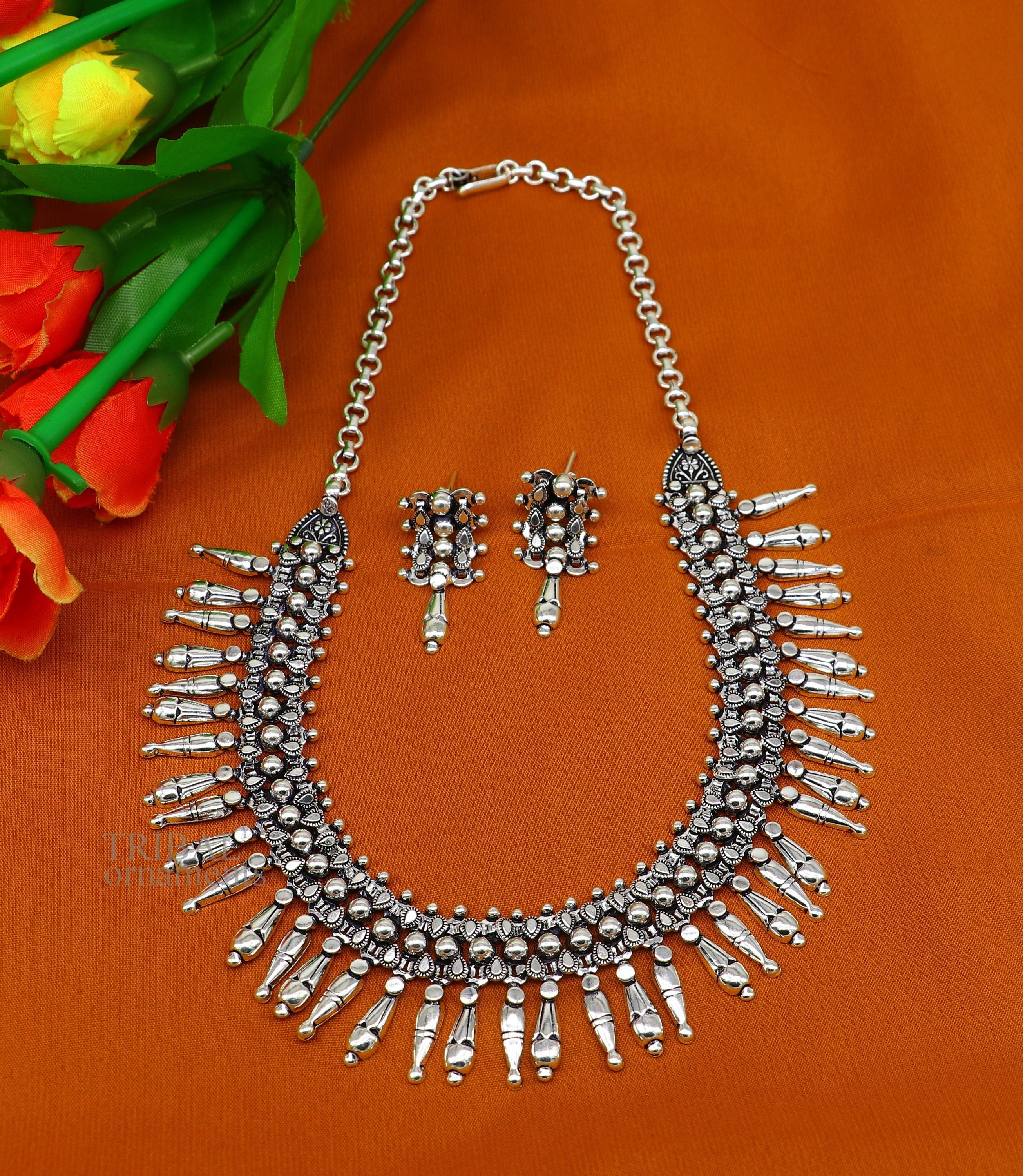 PANASH Antique Silver Elegant Choker Necklace for Women and Girls - EASYCART