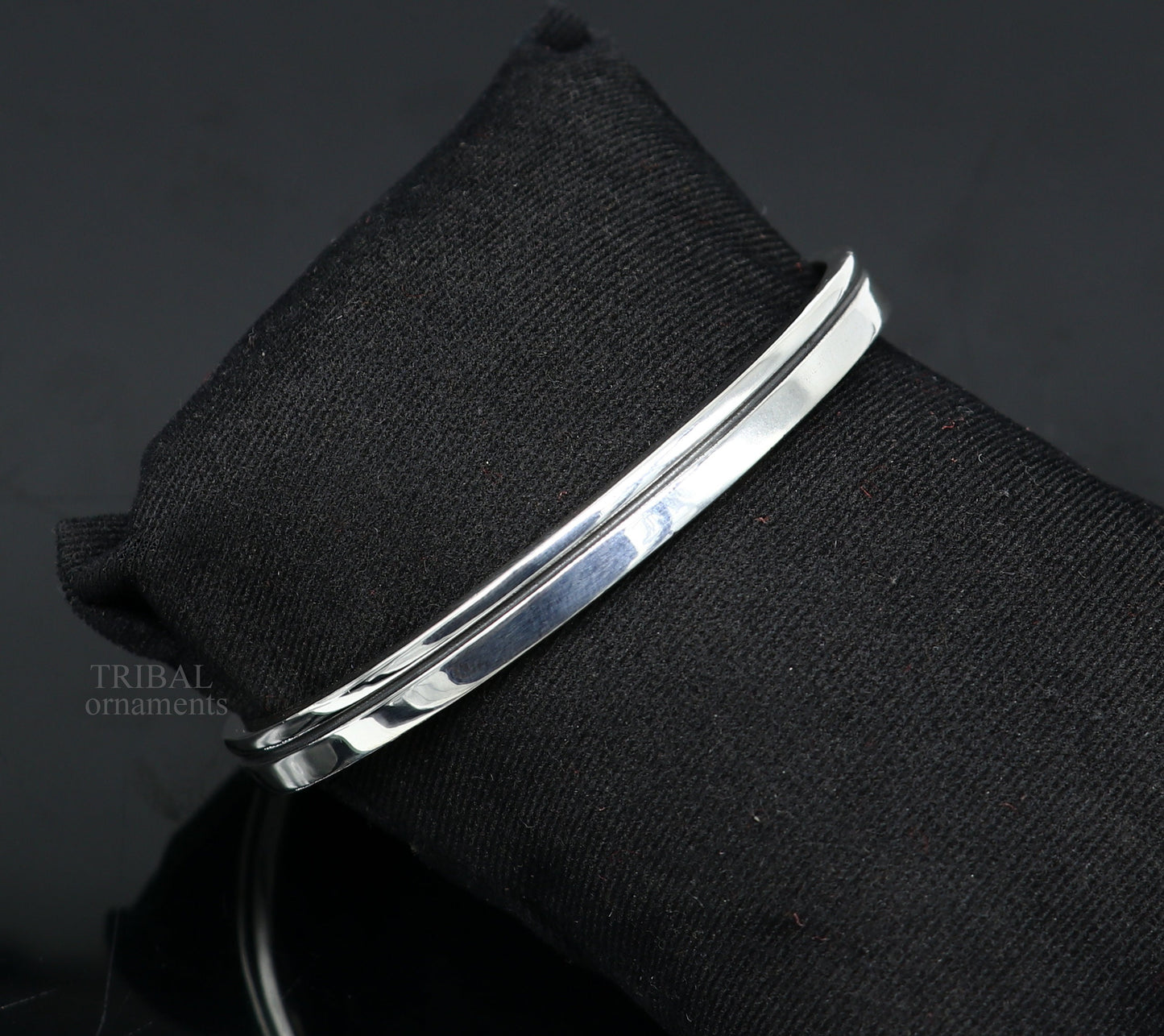 925 sterling silver handmade vintage plain design gorgeous Bangle cuff bracelet kada, best unisex tribal gifting jewelry cuff118 - TRIBAL ORNAMENTS