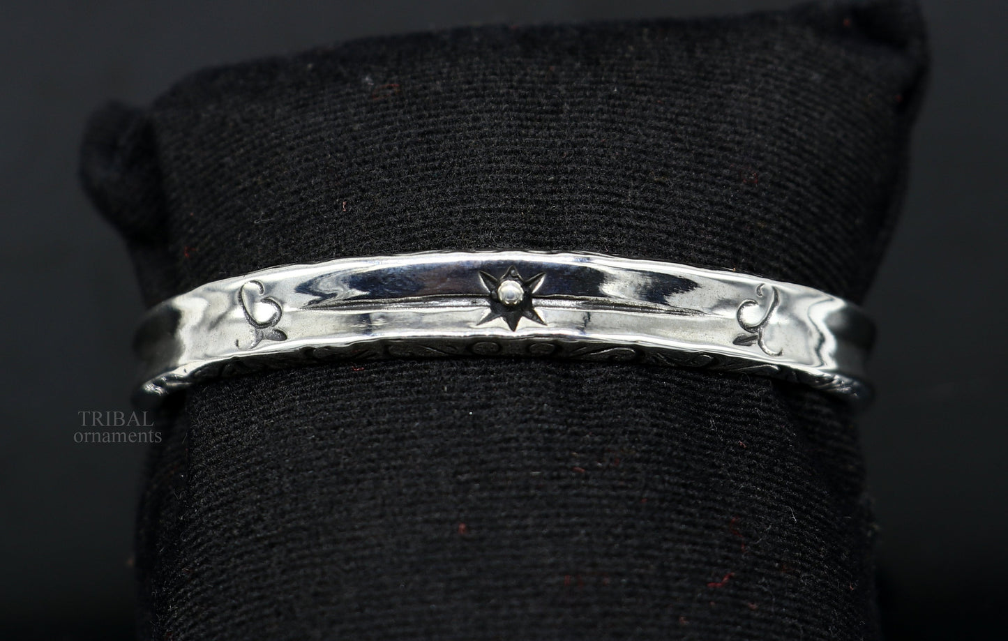 925 sterling silver handmade exclusive vintage design cuff bracelet bangle kada, best unisex stylish fancy gifting jewelry cuff119 - TRIBAL ORNAMENTS