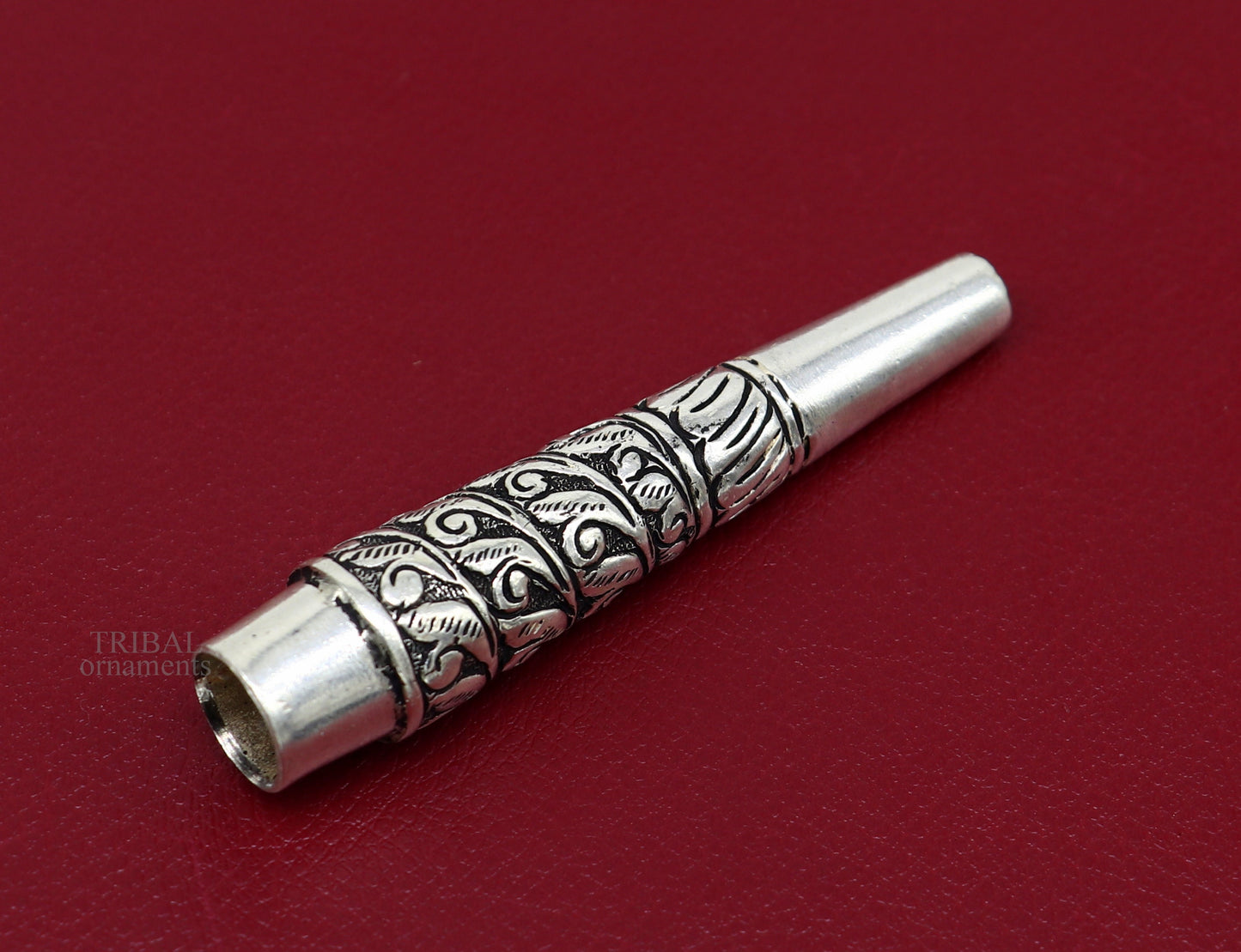 Tribal Ethnic 925 sterling silver handmade Nakshi, chitai work hukka/ hookah pipe, royal luxury vintage style hukah, tobacco pipe art476 - TRIBAL ORNAMENTS