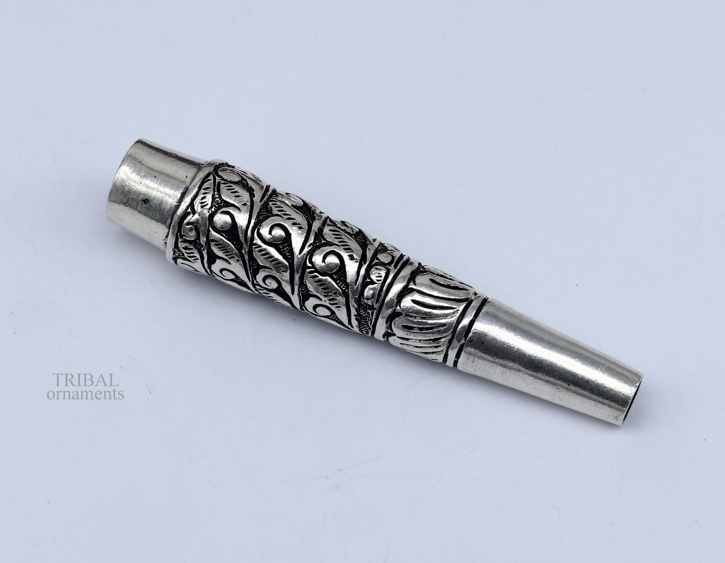 Tribal Ethnic 925 sterling silver handmade Nakshi, chitai work hukka/ hookah pipe, royal luxury vintage style hukah, tobacco pipe art476 - TRIBAL ORNAMENTS