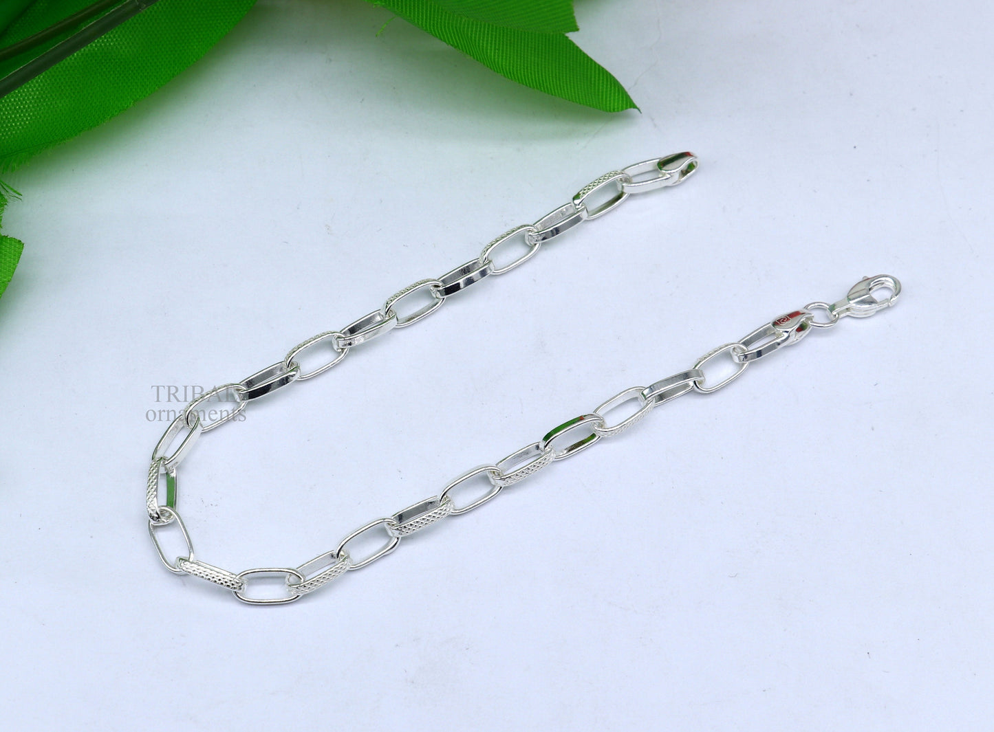 Exclusive 925 sterling silver handmade Bracelet for girl's, Dainty Silver Bracelet, Chain Bracelet, Minimal Jewelry, Gift For Women nsbr523 - TRIBAL ORNAMENTS
