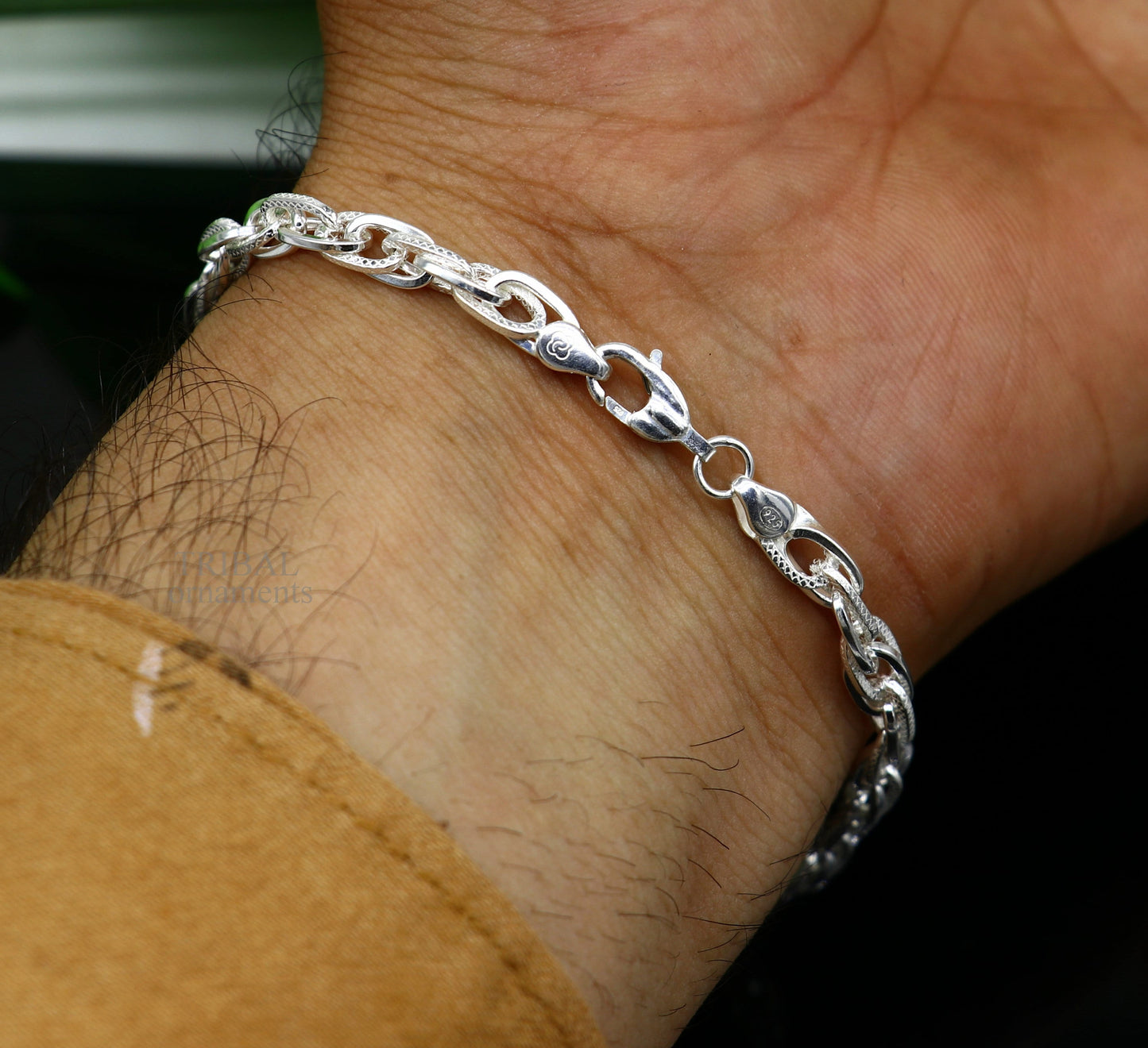 solid 925 sterling silver handmade Bracelet for girl's, Dainty Silver Bracelet, Chain Bracelet, Minimal Jewelry, Gift For Women nsbr515 - TRIBAL ORNAMENTS