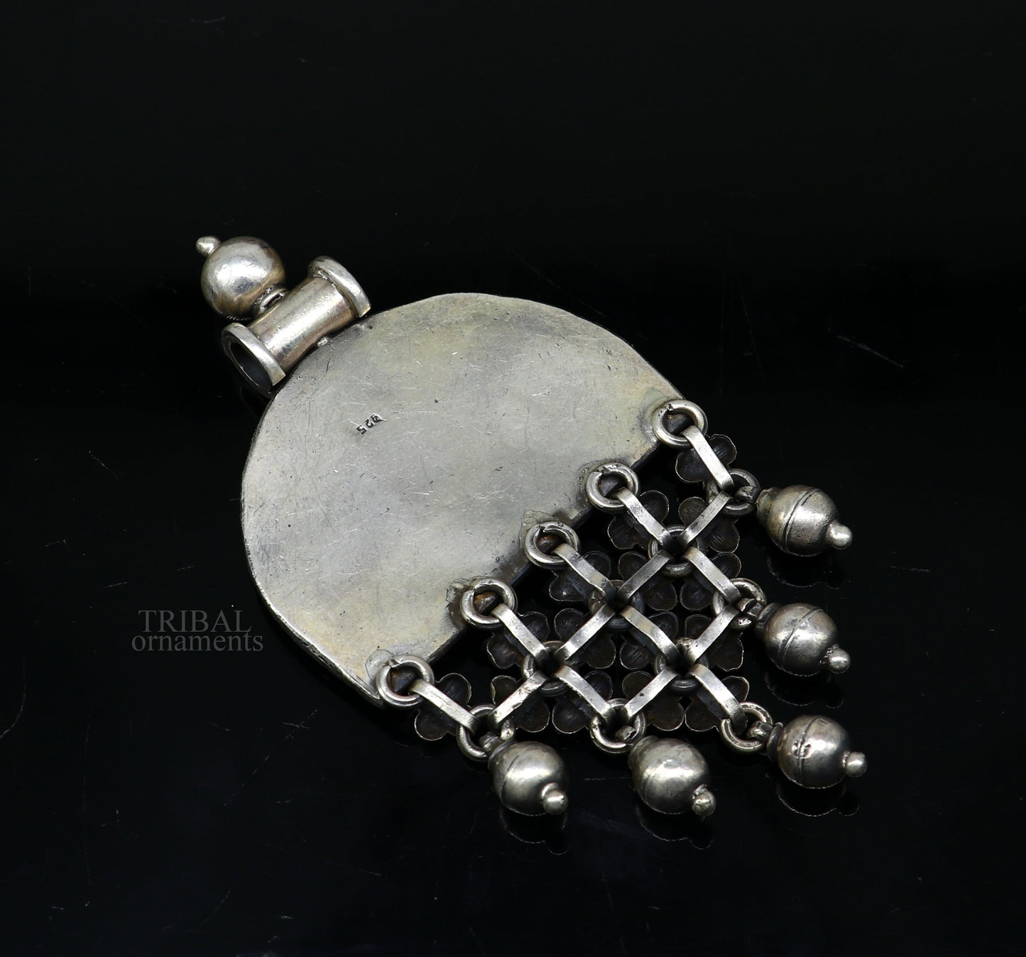 925 sterling silver handcrafted indian tribal ethnic pendant antique design wedding charm pendant necklace jewelry india ssp1513 - TRIBAL ORNAMENTS