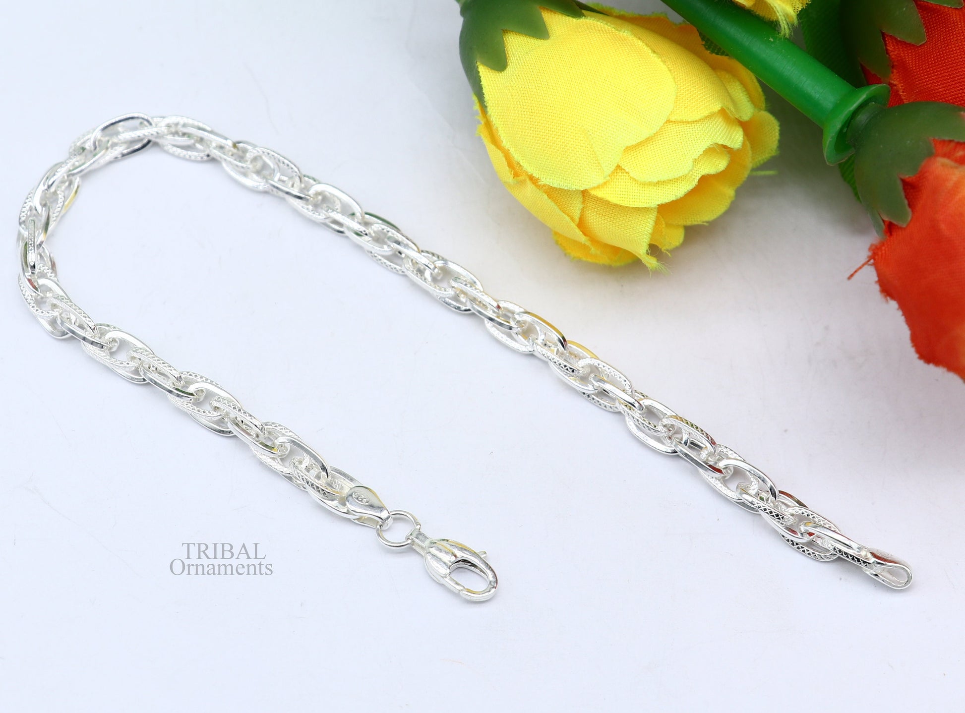 Minimalist 925 Sterling Silver Thicken Chain Bracelets For Women