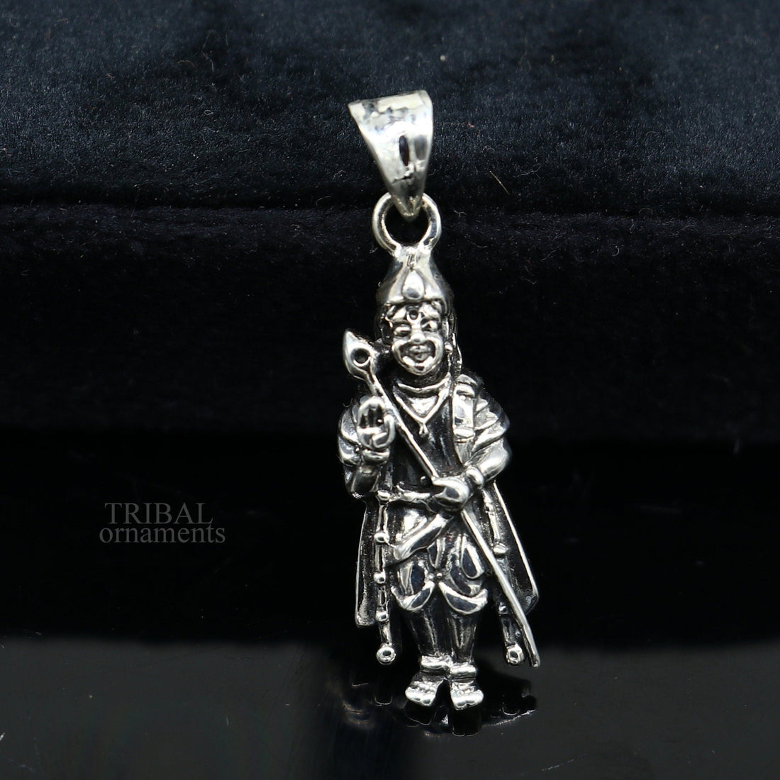 925 sterling silver Divine lord murugan KARTIKEYA pendant, excellent vintage designer silver handmade elegant pendant jewelry ssp1635 - TRIBAL ORNAMENTS