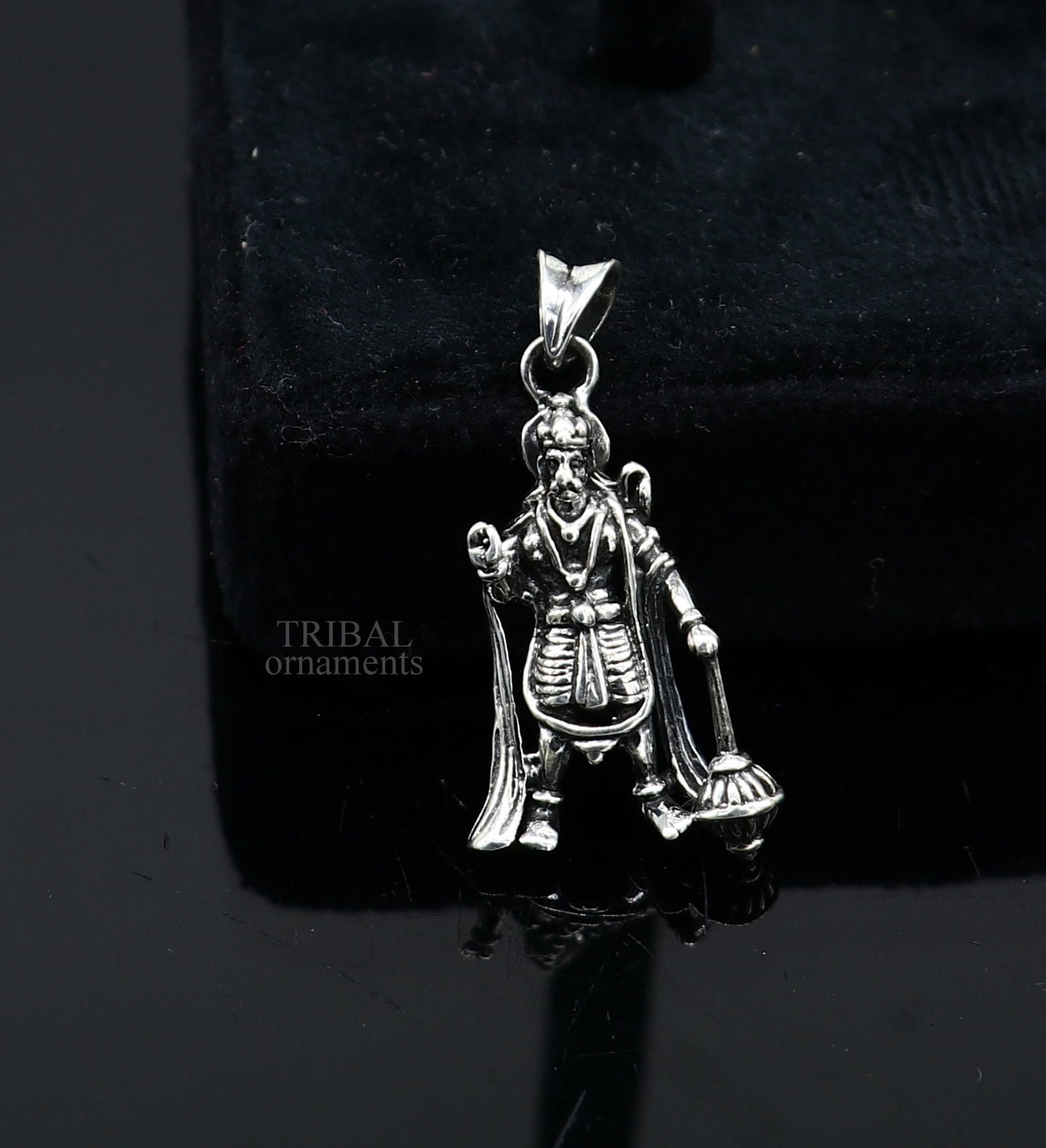 925 sterling silver handmade idol Hanuman ji pendant, amazing stylish unisex divine lucky pendant jewelry tribal jewelry ssp1473 - TRIBAL ORNAMENTS