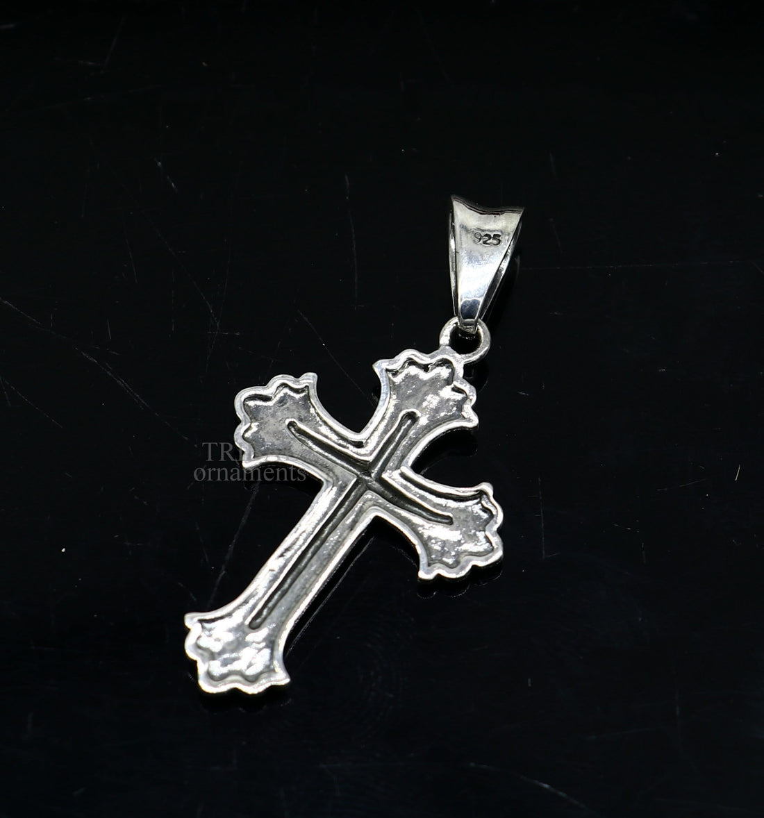 Divine 925 sterling silver holy cross pendant, excellent unique design stylish unisex exclusive gift pendant jewelry from india ssp1426 - TRIBAL ORNAMENTS