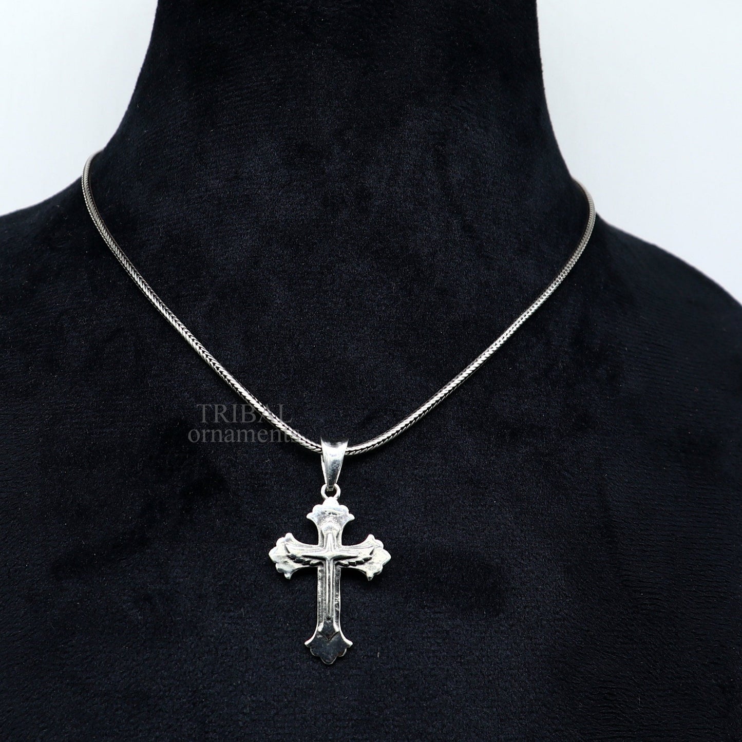 Divine 925 sterling silver holy cross pendant, excellent unique design stylish unisex exclusive gift pendant jewelry from india ssp1426 - TRIBAL ORNAMENTS