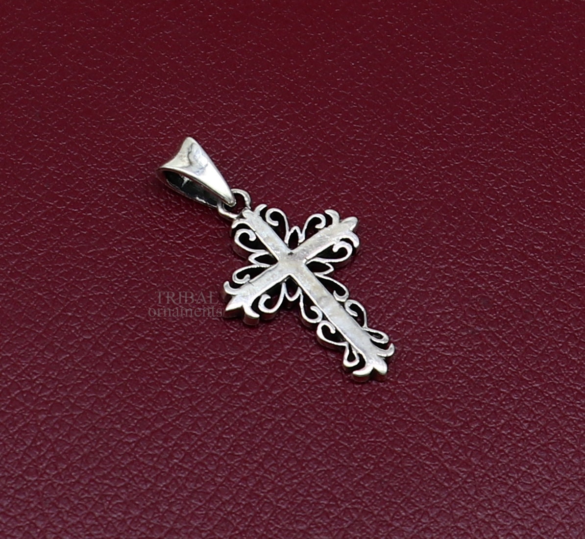 925 sterling silver holy cross pendant, excellent unique design stylish unisex exclusive gift pendant jewelry from india ssp1629 - TRIBAL ORNAMENTS