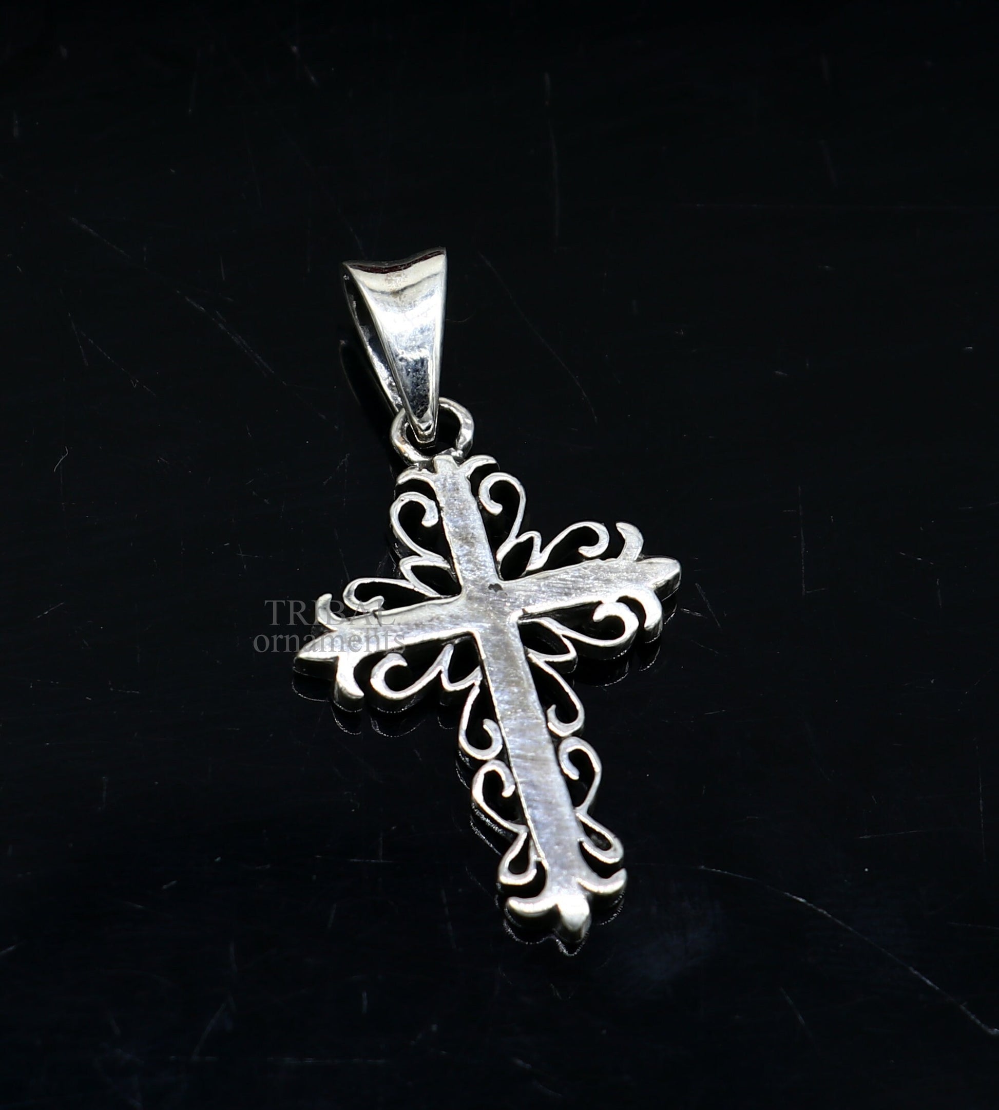 925 sterling silver holy cross pendant, excellent unique design stylish unisex exclusive gift pendant jewelry from india ssp1629 - TRIBAL ORNAMENTS