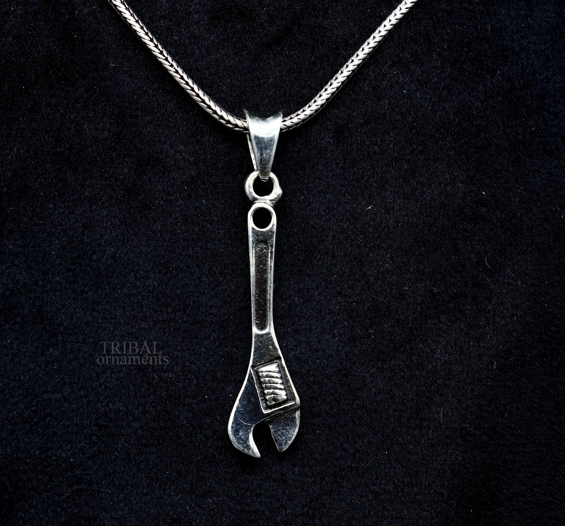 925 sterling silver handmade small tool spanner design pendant, amazing designer fabulous pendant unisex divine jewelry ssp1649 - TRIBAL ORNAMENTS