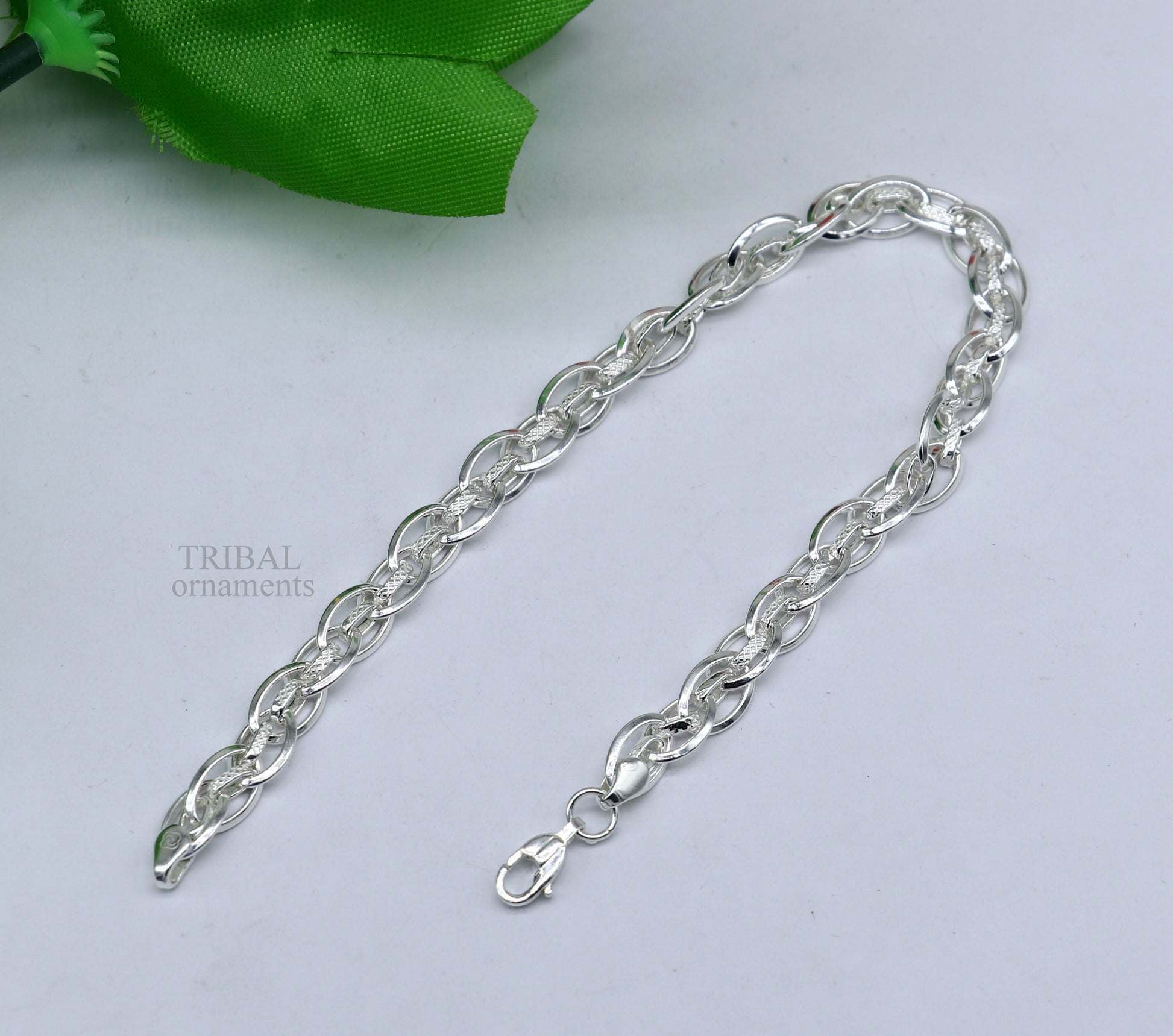 Stylish 925 sterling silver handmade Bracelet for girl's, Dainty Silver Bracelet, Chain Bracelet, Minimal Jewelry, Gift For Women nsbr509 - TRIBAL ORNAMENTS