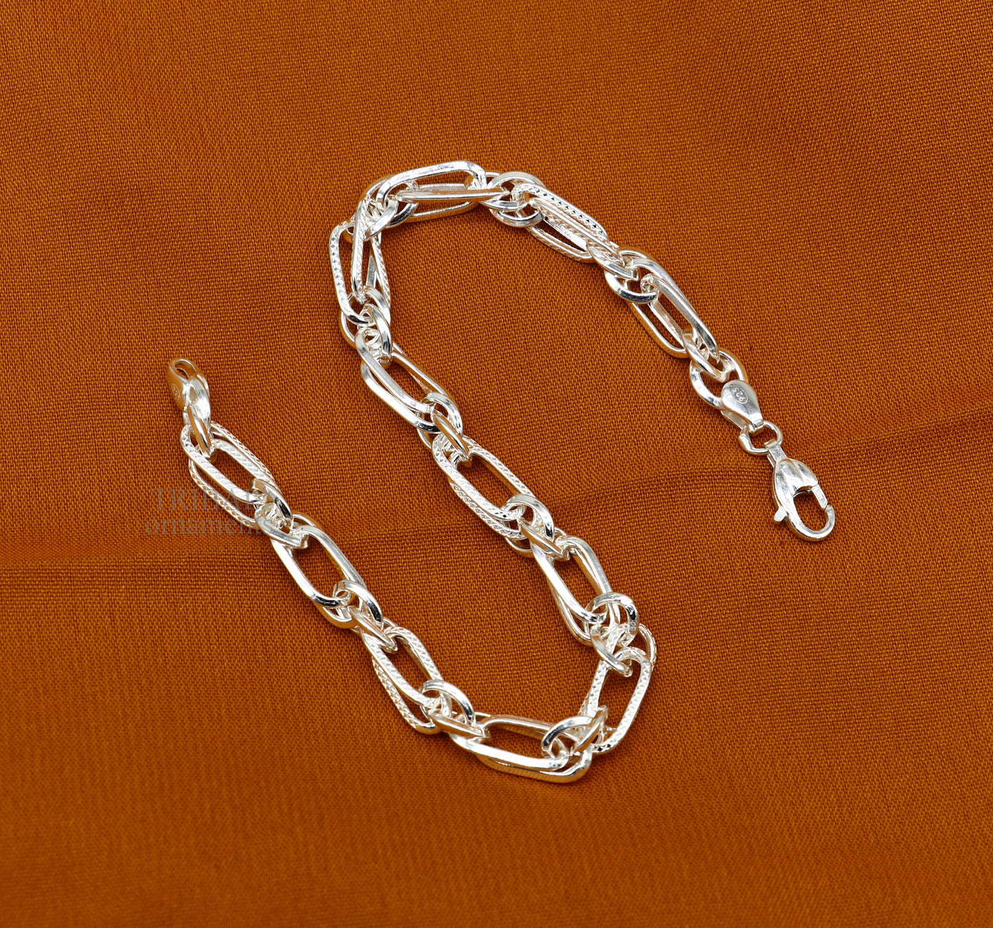 Glossy shine 925 sterling silver handmade Bracelet for girl's Dainty Silver Bracelet, Chain Bracelet, Minimal Jewelry, Gift Women nsbr527 - TRIBAL ORNAMENTS