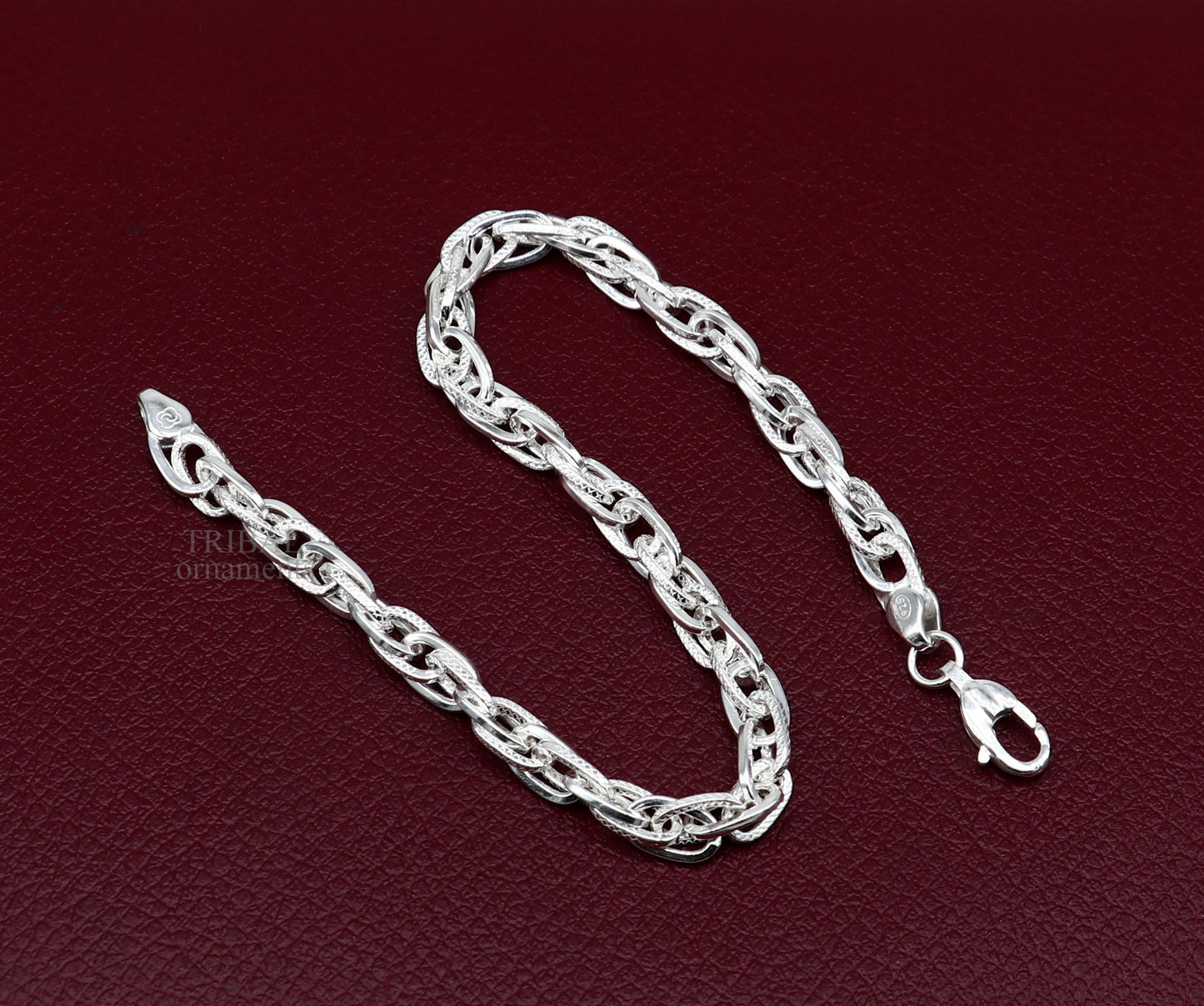 solid 925 sterling silver handmade Bracelet for girl's, Dainty Silver Bracelet, Chain Bracelet, Minimal Jewelry, Gift For Women nsbr515 - TRIBAL ORNAMENTS