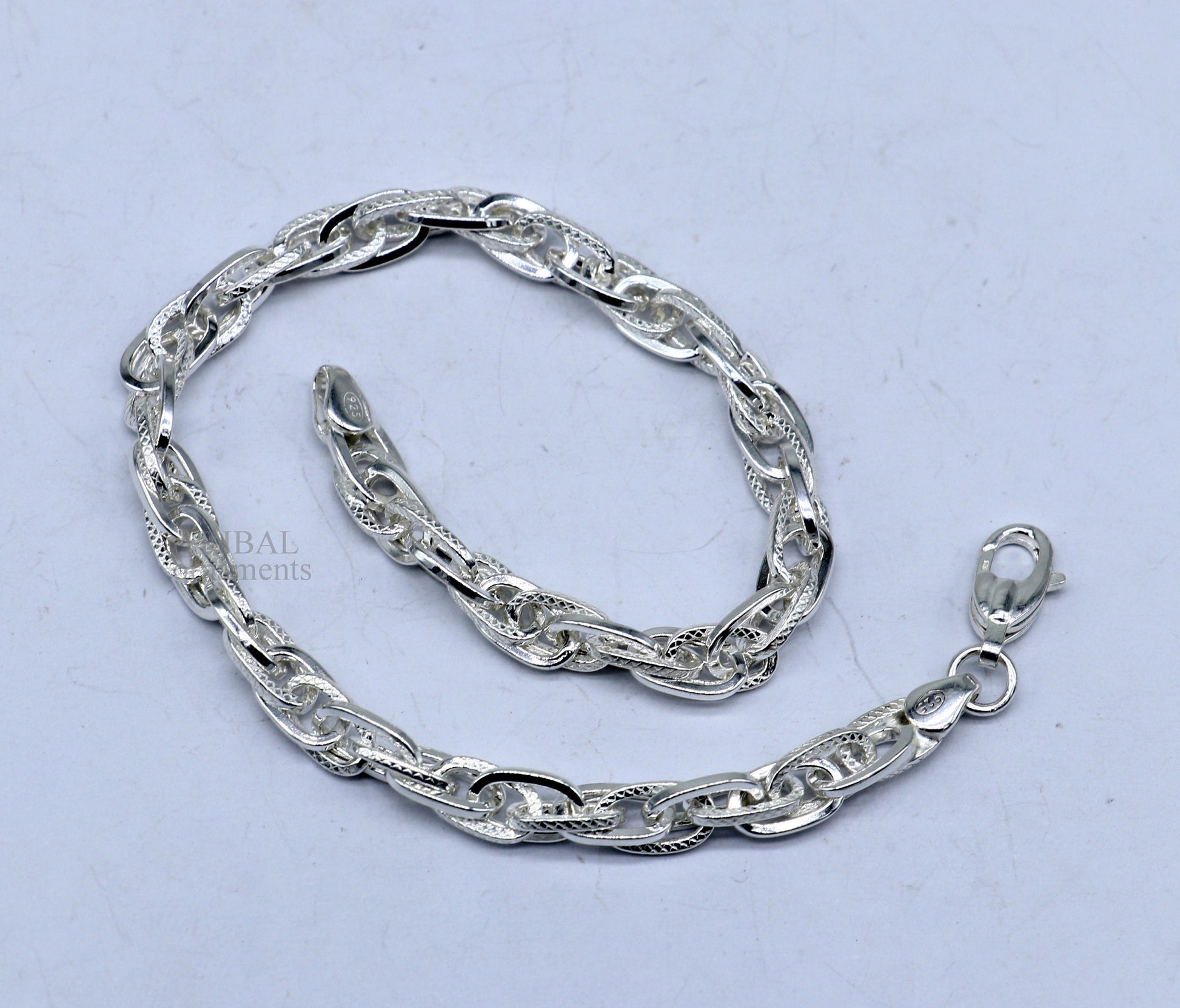 solid 925 sterling silver handmade Bracelet for girl's, Dainty Silver Bracelet, Chain Bracelet, Minimal Jewelry, Gift For Women nsbr515 - TRIBAL ORNAMENTS
