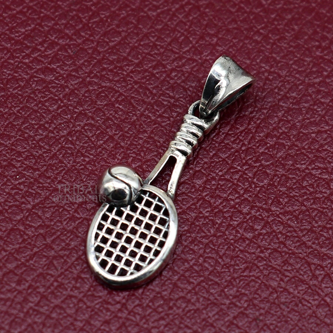 925 sterling silver handmade stylish design small Tennis racket style pendant best gifting jewelry religious pendant custom jewelry ssp1689 - TRIBAL ORNAMENTS