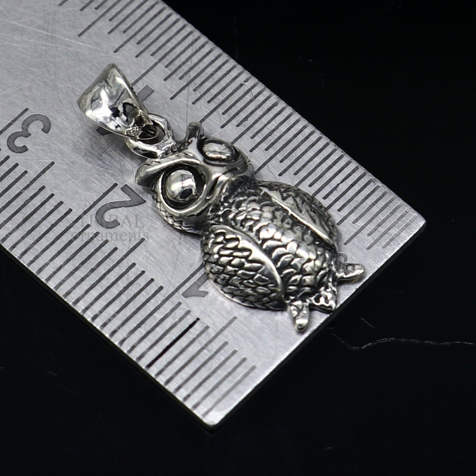 925 sterling silver handmade amazing small owl design pendant, amazing stylish unisex good luck pendant tribal jewelry ssp1589 - TRIBAL ORNAMENTS