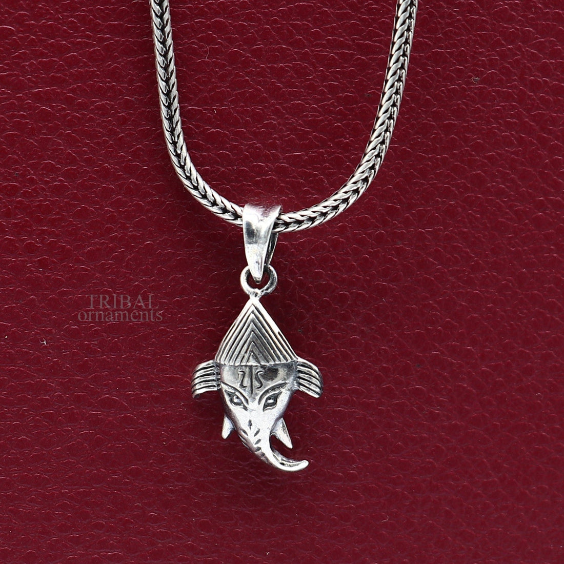 92.5 terling silver Lord Ganesha pendant, excellent unique design stylish unisex personalized gift pendant jewelry ssp1742 - TRIBAL ORNAMENTS