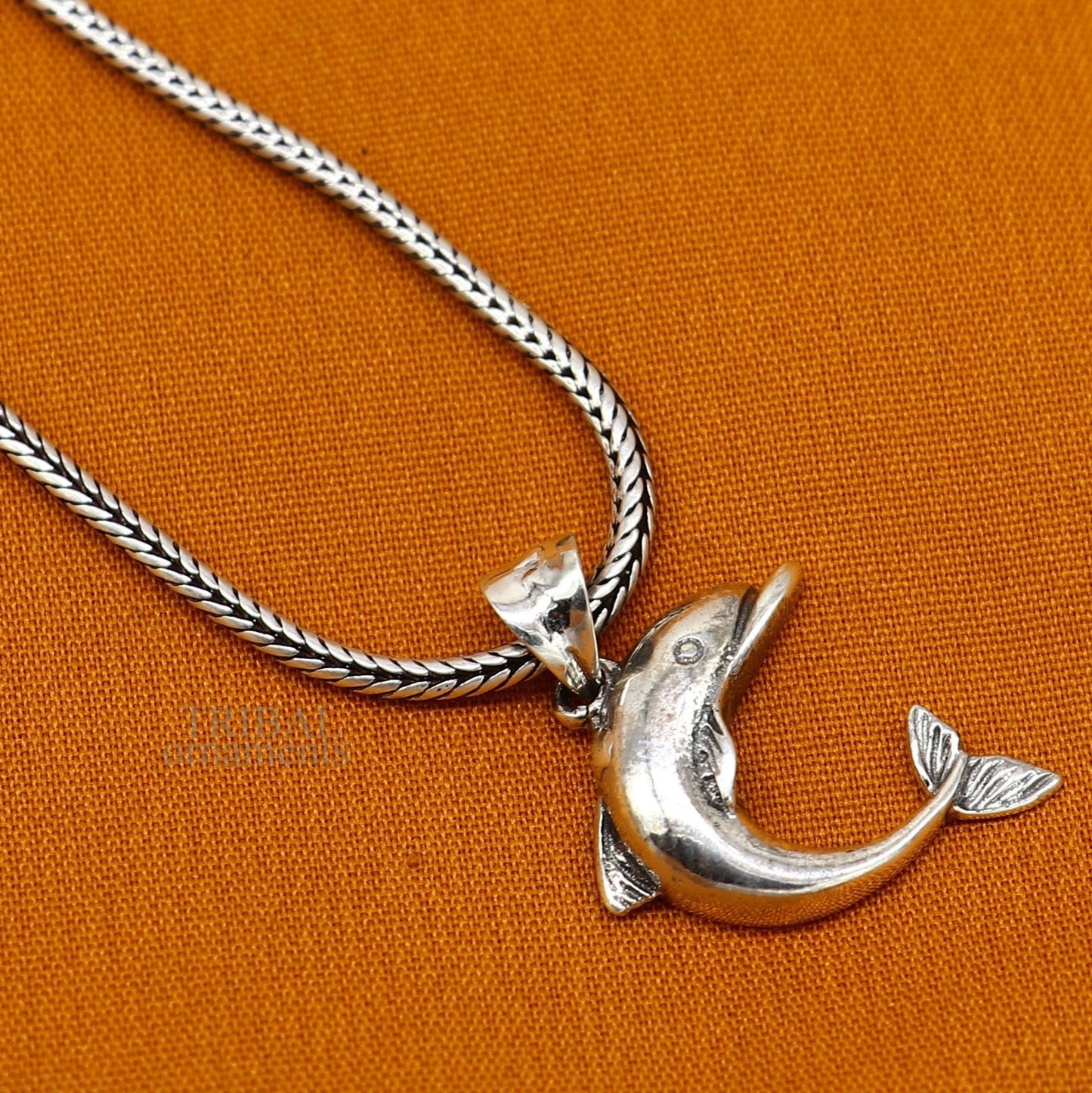 925 sterling silver handmade stylish design small dolphin fish pendant best gifting jewelry religious pendant custom jewelry ssp1721 - TRIBAL ORNAMENTS