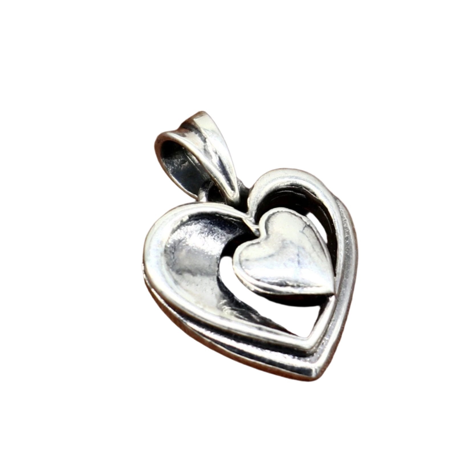 DS# Exquisite Vintage top Sterling 925 Silver Heart Locket