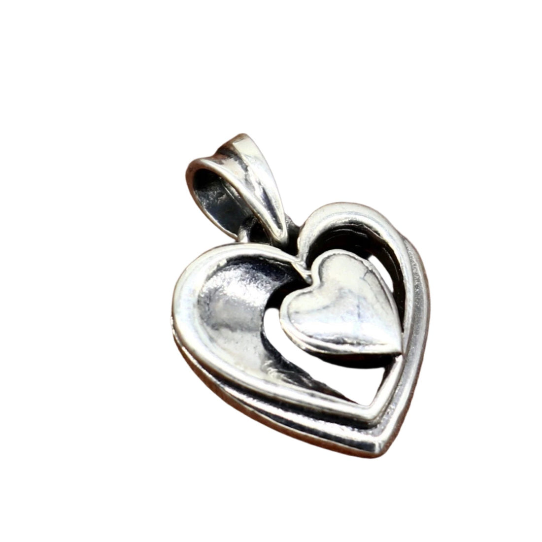 Exclusive design solid 925 sterling silver heart pendant, excellent unique design stylish unisex personalized gift pendant jewelry ssp1433 - TRIBAL ORNAMENTS