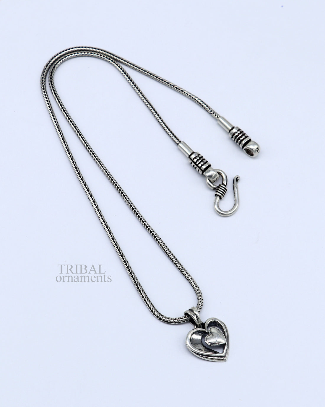 Exclusive design solid 925 sterling silver heart pendant, excellent unique design stylish unisex personalized gift pendant jewelry ssp1433 - TRIBAL ORNAMENTS