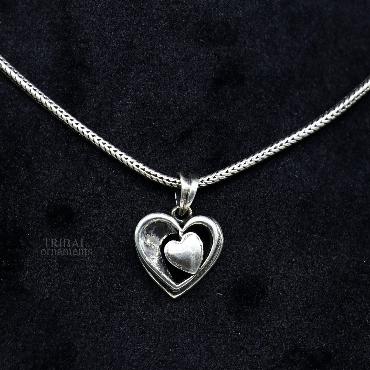 Exclusive design solid 925 sterling silver heart pendant, excellent unique design stylish unisex personalized gift pendant jewelry ssp1433 - TRIBAL ORNAMENTS