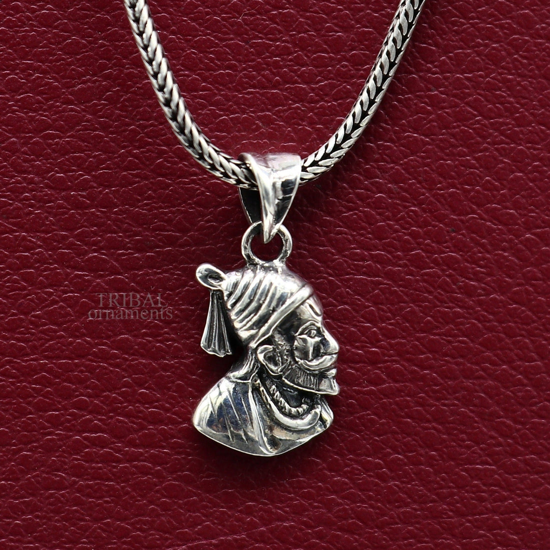 925 sterling silver Maratha king Shivaji pendant, best gifting Royal pendant king shivaji design solid pendant unisex jewelry ssp1430 - TRIBAL ORNAMENTS