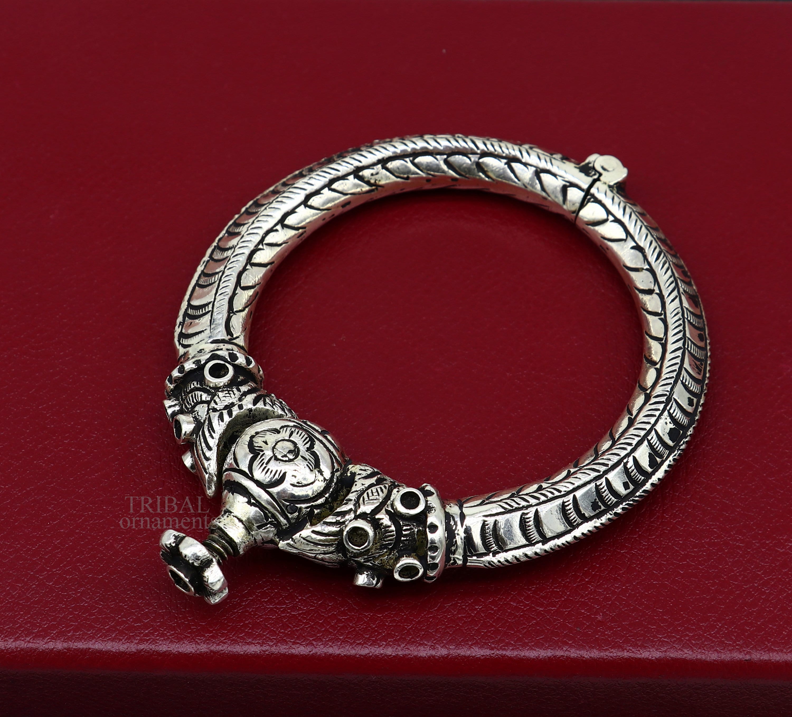 Sterling Silver Screw Design Bracelet For Men  Silver Palace