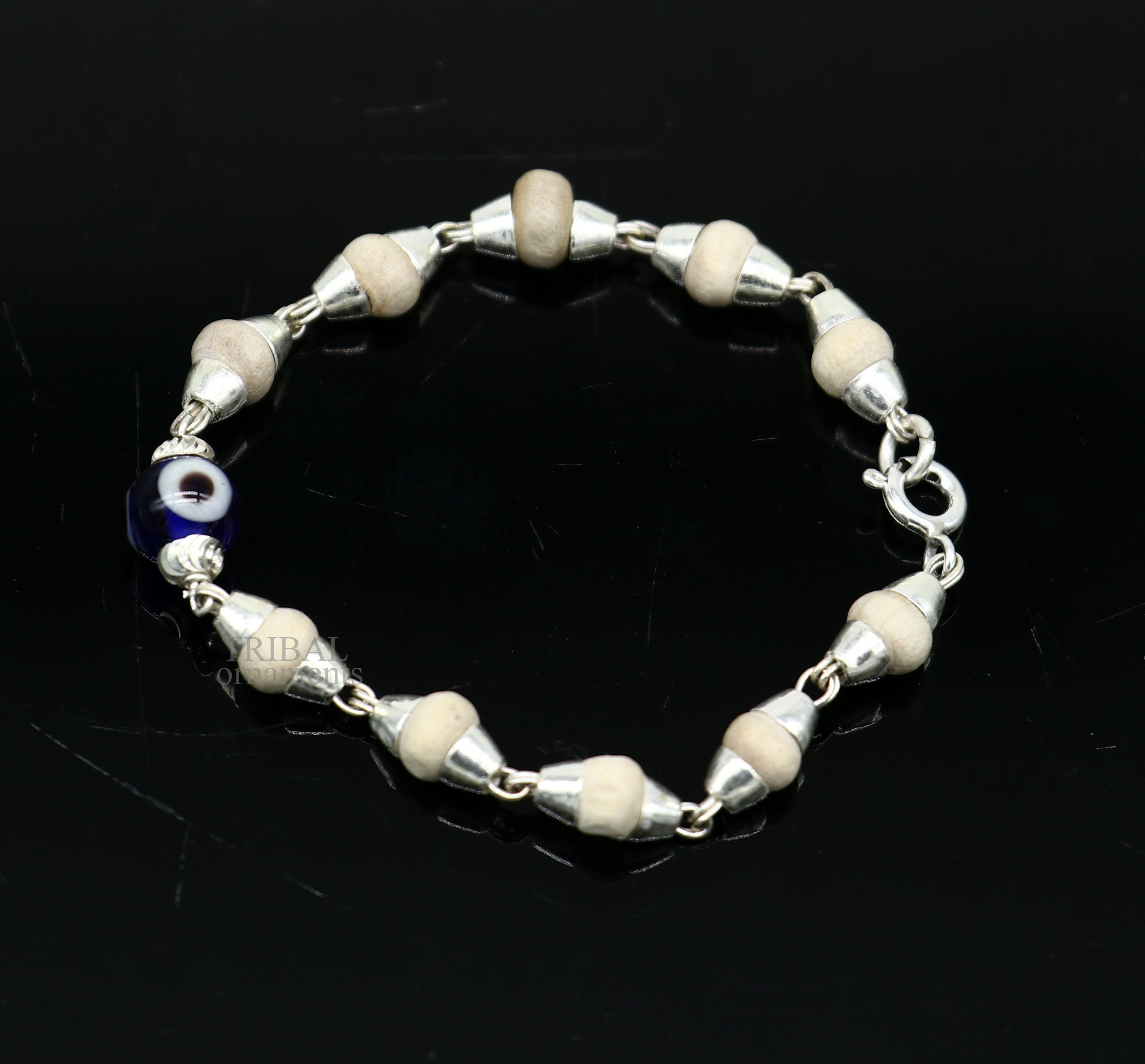 Buy Tulsi Bracelet, Wrist Rosary Meditation,this Bracelet Handmade, Pure Tulsi  Beads,wood Bead Bracelet India,pure Tulsi Beads, Holy Basil Seeds Online in  India - Etsy