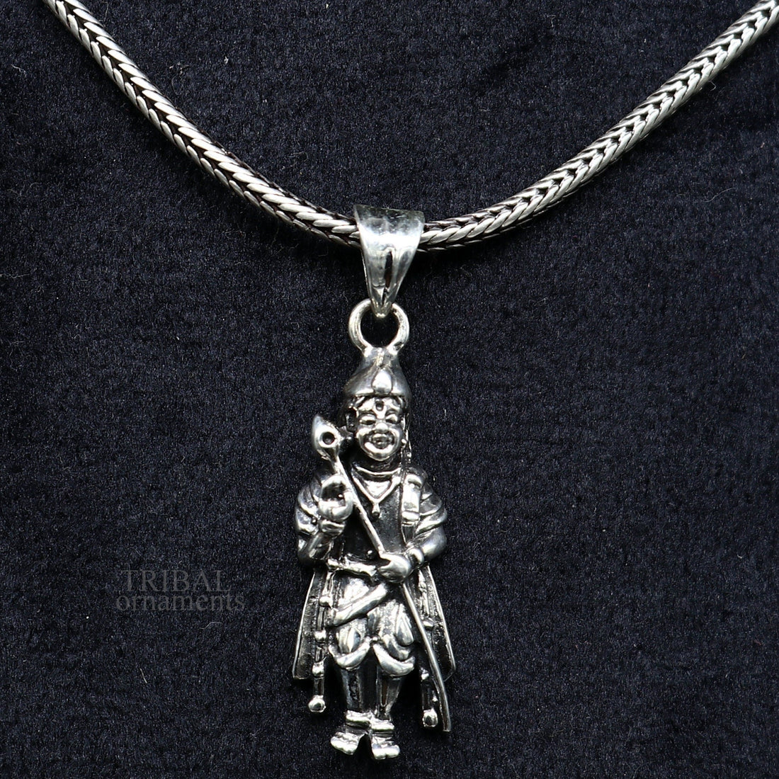 925 sterling silver Divine lord murugan KARTIKEYA pendant, excellent vintage designer silver handmade elegant pendant jewelry ssp1635 - TRIBAL ORNAMENTS