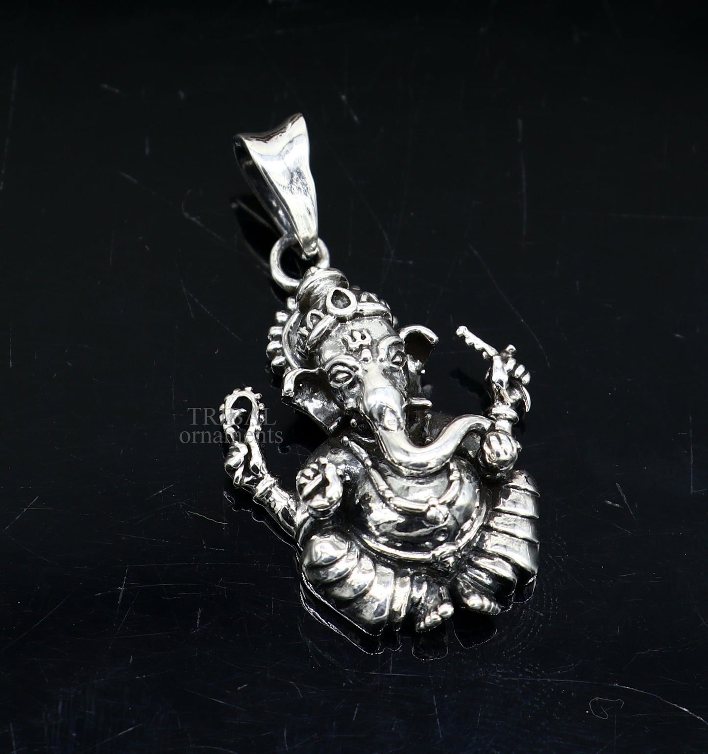 Vintage trendy 925 sterling silver handmade Lord Ganesha pendant, amazing stylish unisex pendant personalized jewelry ssp1416 - TRIBAL ORNAMENTS