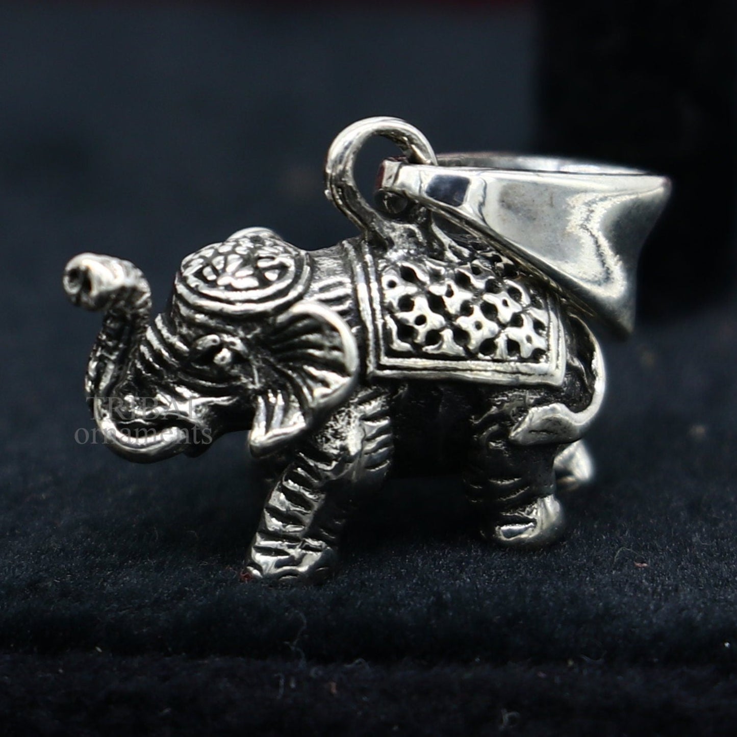 925 sterling silver handmade solid design small elephant pendant amazing exclusive divine lucky pendant necklace gifting jewelry ssp1680 - TRIBAL ORNAMENTS