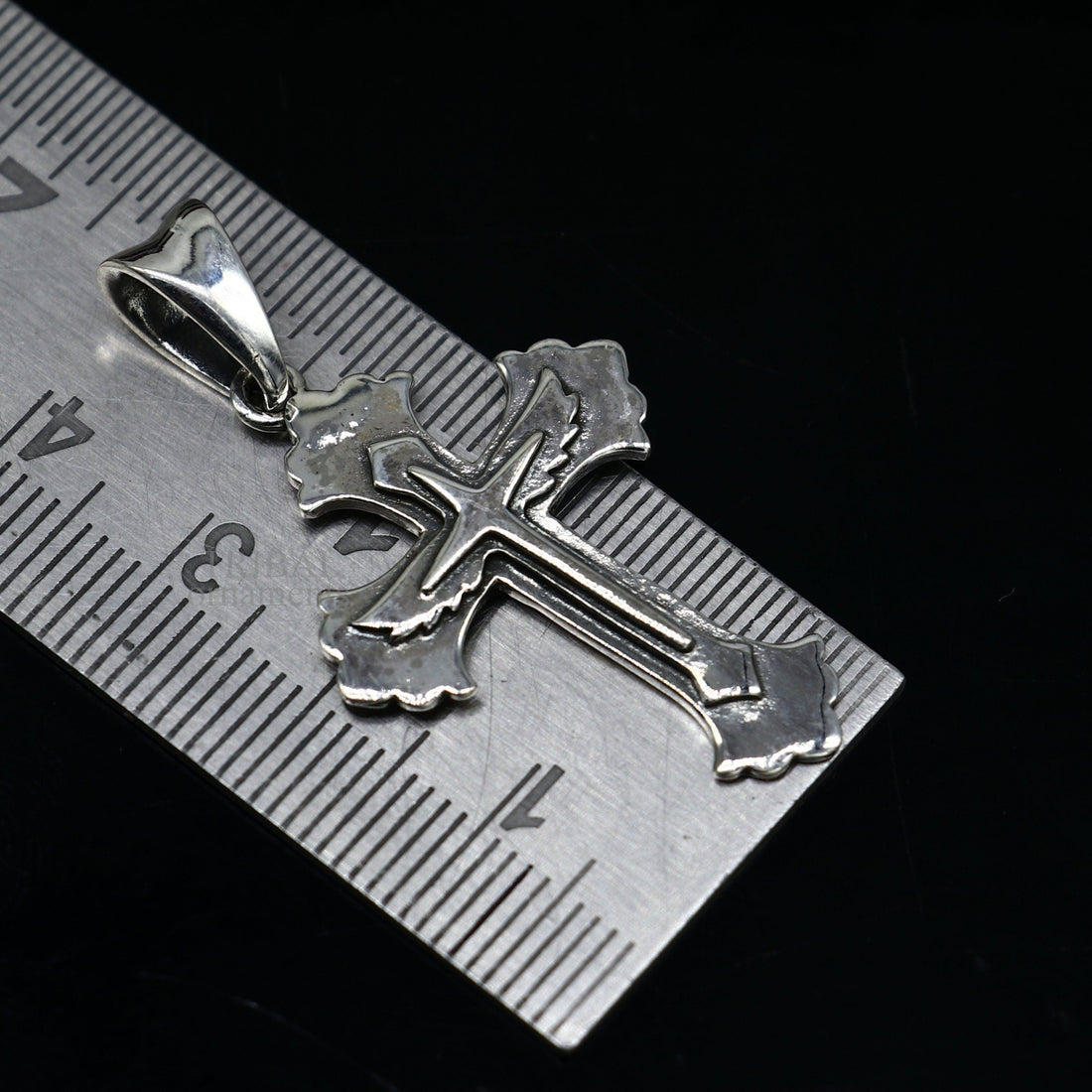 Divine 925 sterling silver holy cross pendant, excellent unique design stylish unisex exclusive gift pendant jewelry from india ssp1426 - TRIBAL ORNAMENTS