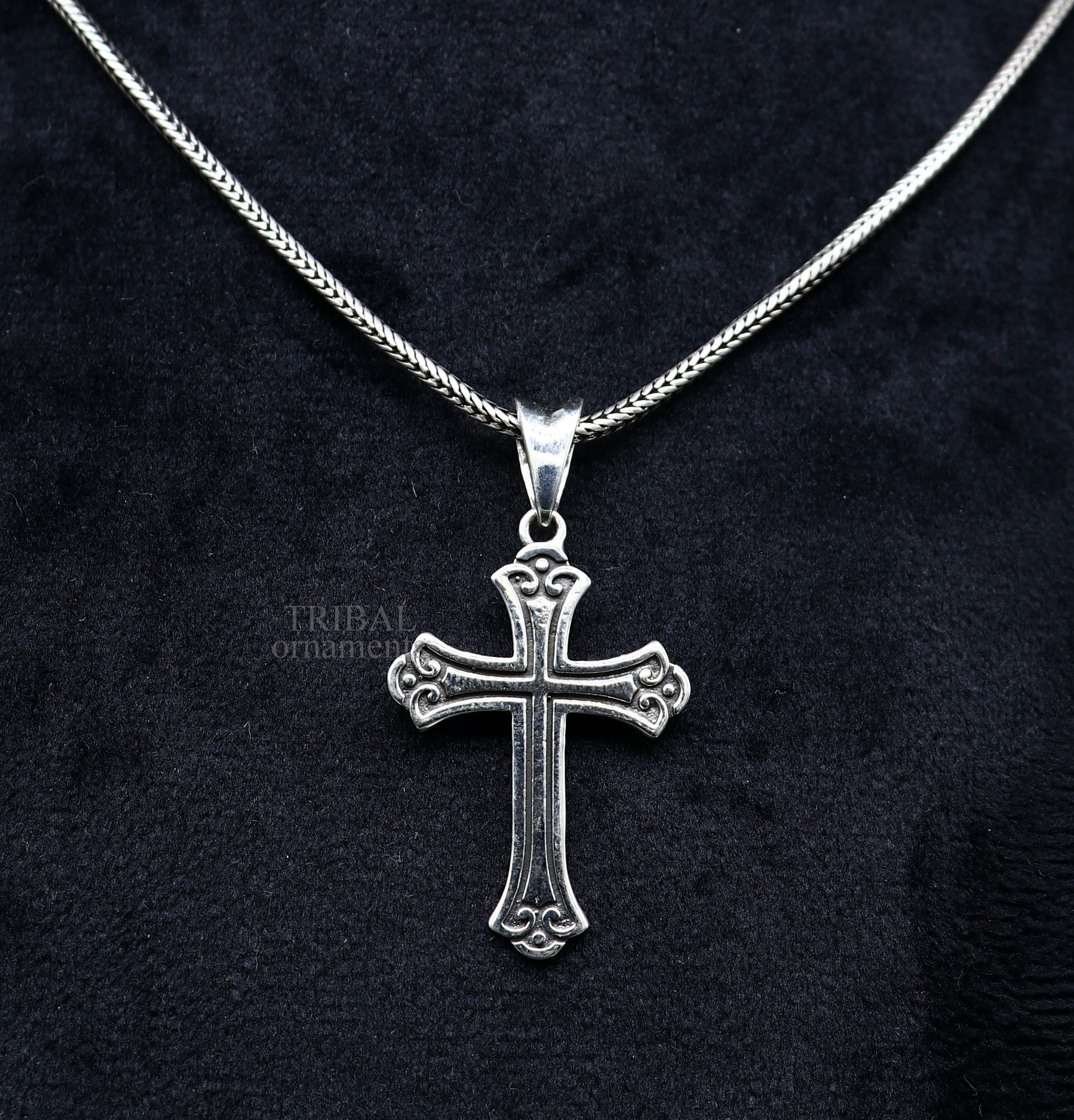 925 sterling silver holy cross pendant, excellent unique design stylish unisex exclusive gift pendant jewelry from india ssp1605 - TRIBAL ORNAMENTS