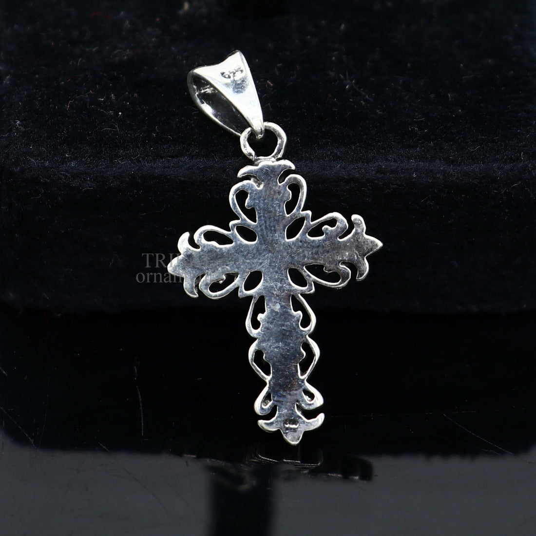 925 sterling silver holy cross pendant, excellent unique design stylish unisex exclusive gift pendant jewelry from india ssp1629 - TRIBAL ORNAMENTS