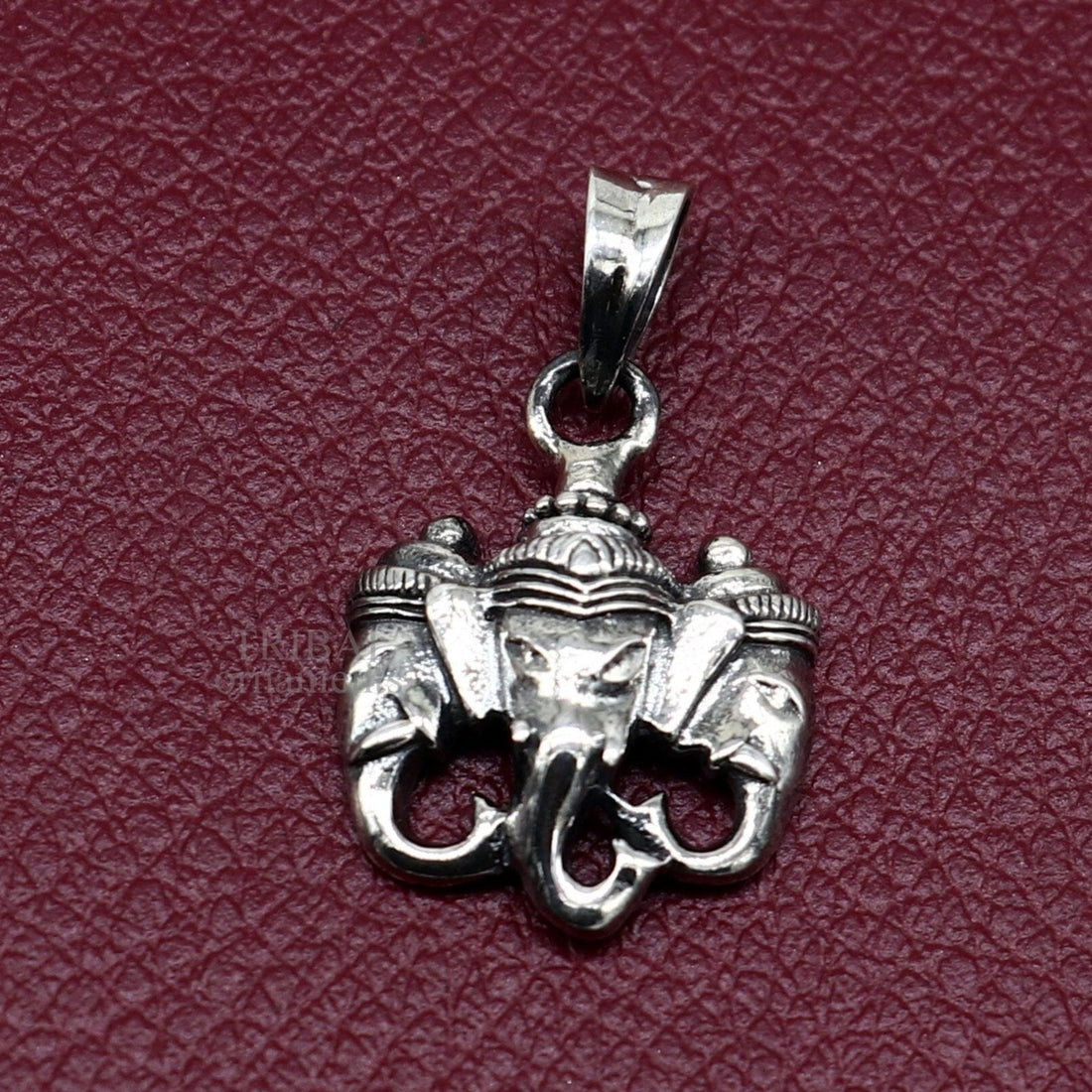 Exclusive design 925 sterling silver handmade 3 face Ganesha divine pendant, amazing stylish unisex pendant personalized jewelry ssp1644 - TRIBAL ORNAMENTS