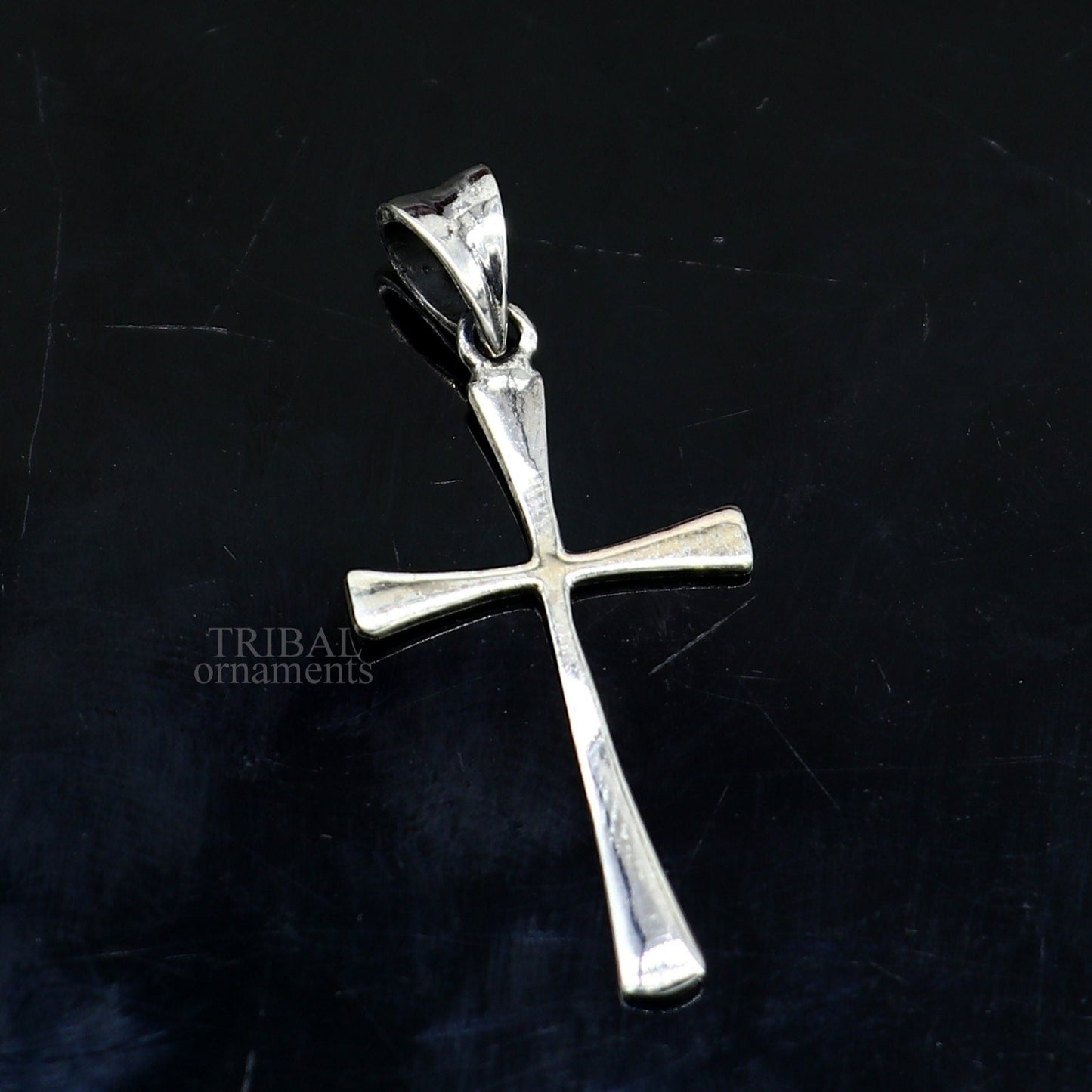 Elegant 925 sterling silver holy cross pendant, excellent unique design stylish unisex exclusive gift pendant jewelry from india ssp1735 - TRIBAL ORNAMENTS