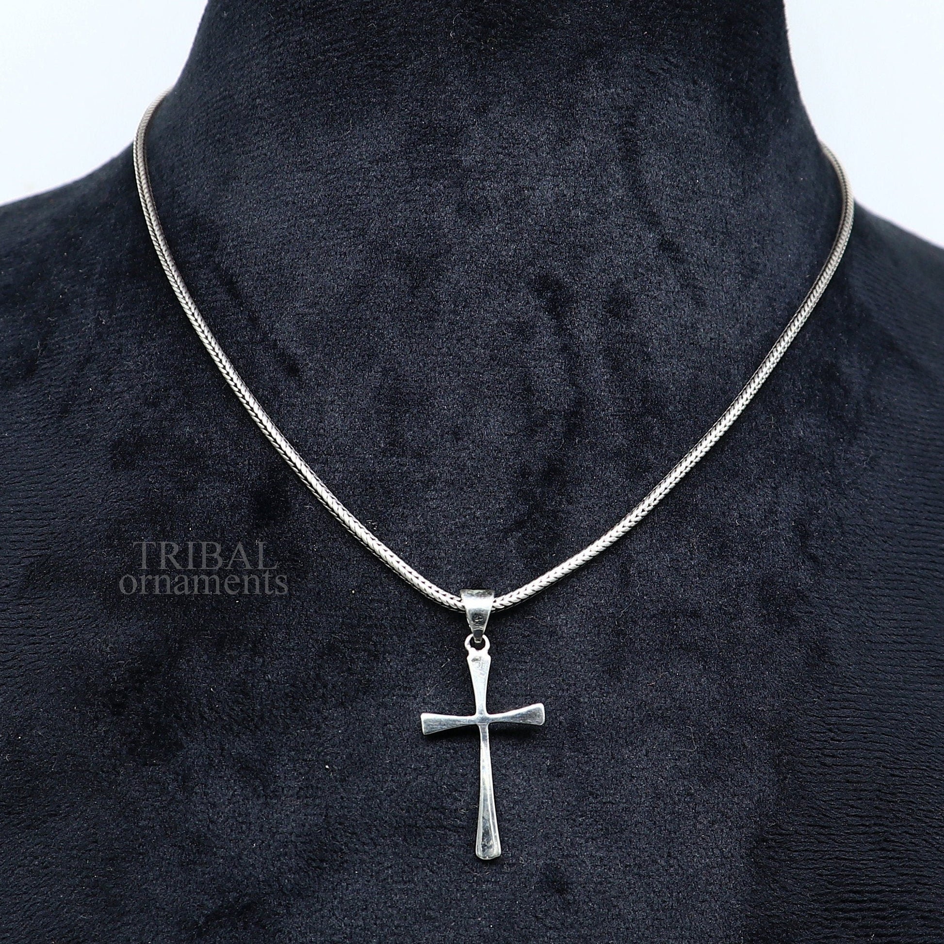 Elegant 925 sterling silver holy cross pendant, excellent unique design stylish unisex exclusive gift pendant jewelry from india ssp1735 - TRIBAL ORNAMENTS