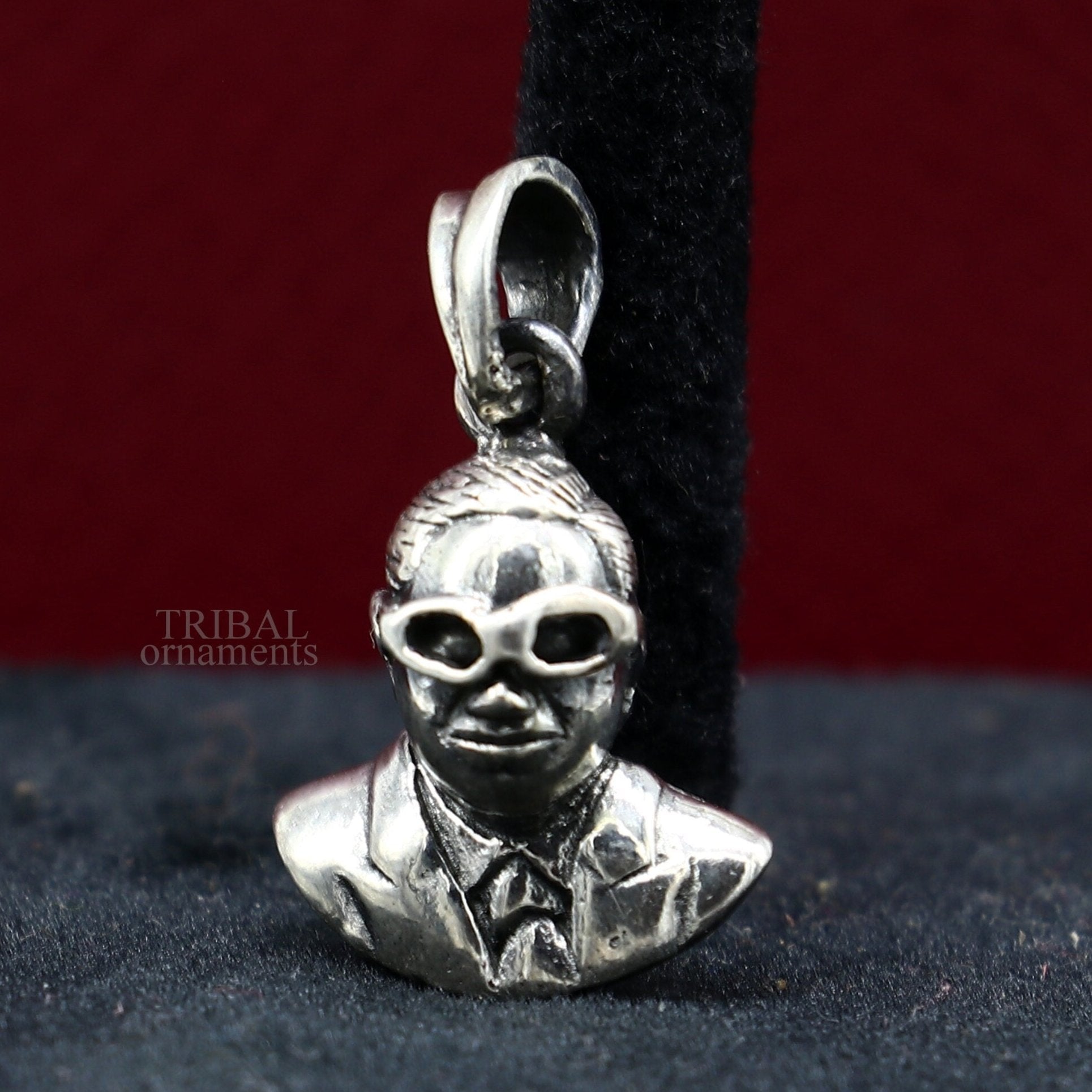 925 sterling silver handmade bheem rav Ambedkar design pendant, ambedkar pendant , best gifting jewelry ssp1673 - TRIBAL ORNAMENTS