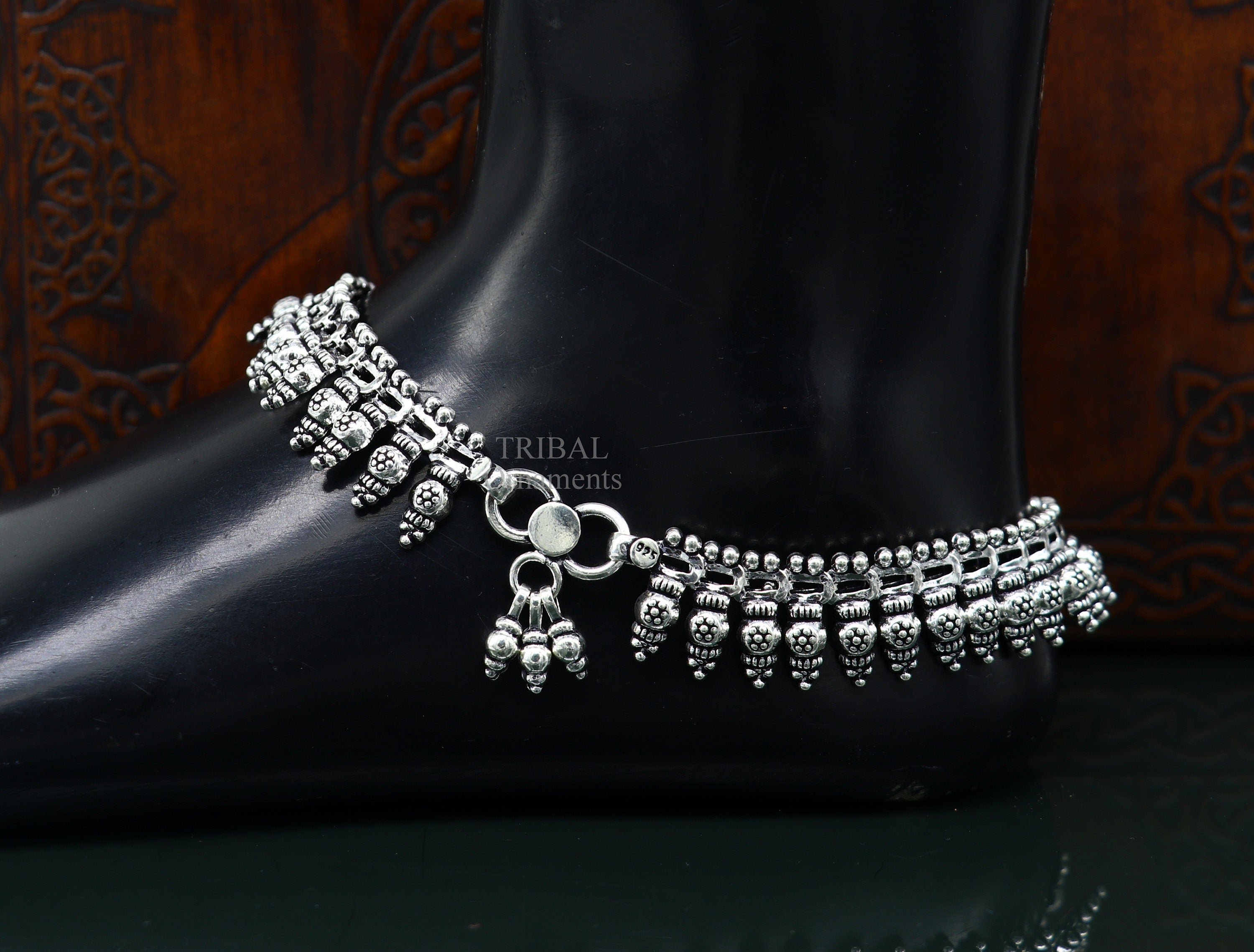 Silver anklet clearance feet