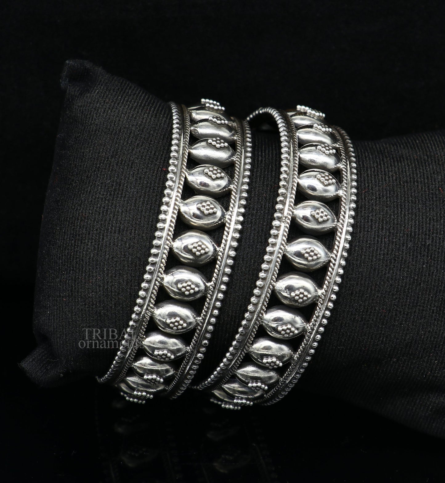 925 sterling silver handmade Gorgeous Vintage floral design bangle bracelet tribal ethnic jewelry best bride gifting jewelry nba313 - TRIBAL ORNAMENTS