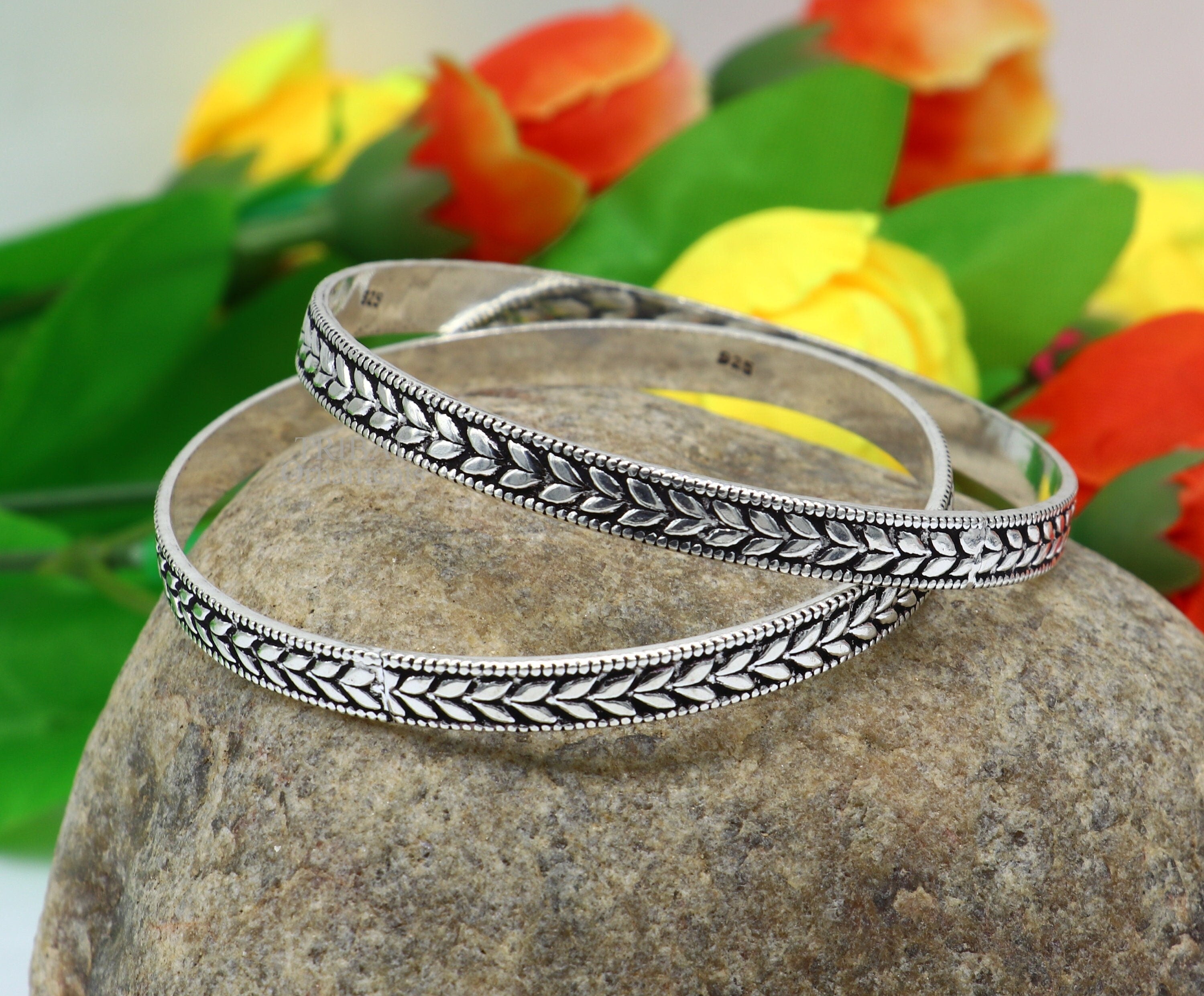 Paperchain bracelet with toggle fastening in silver – PA Jewellery