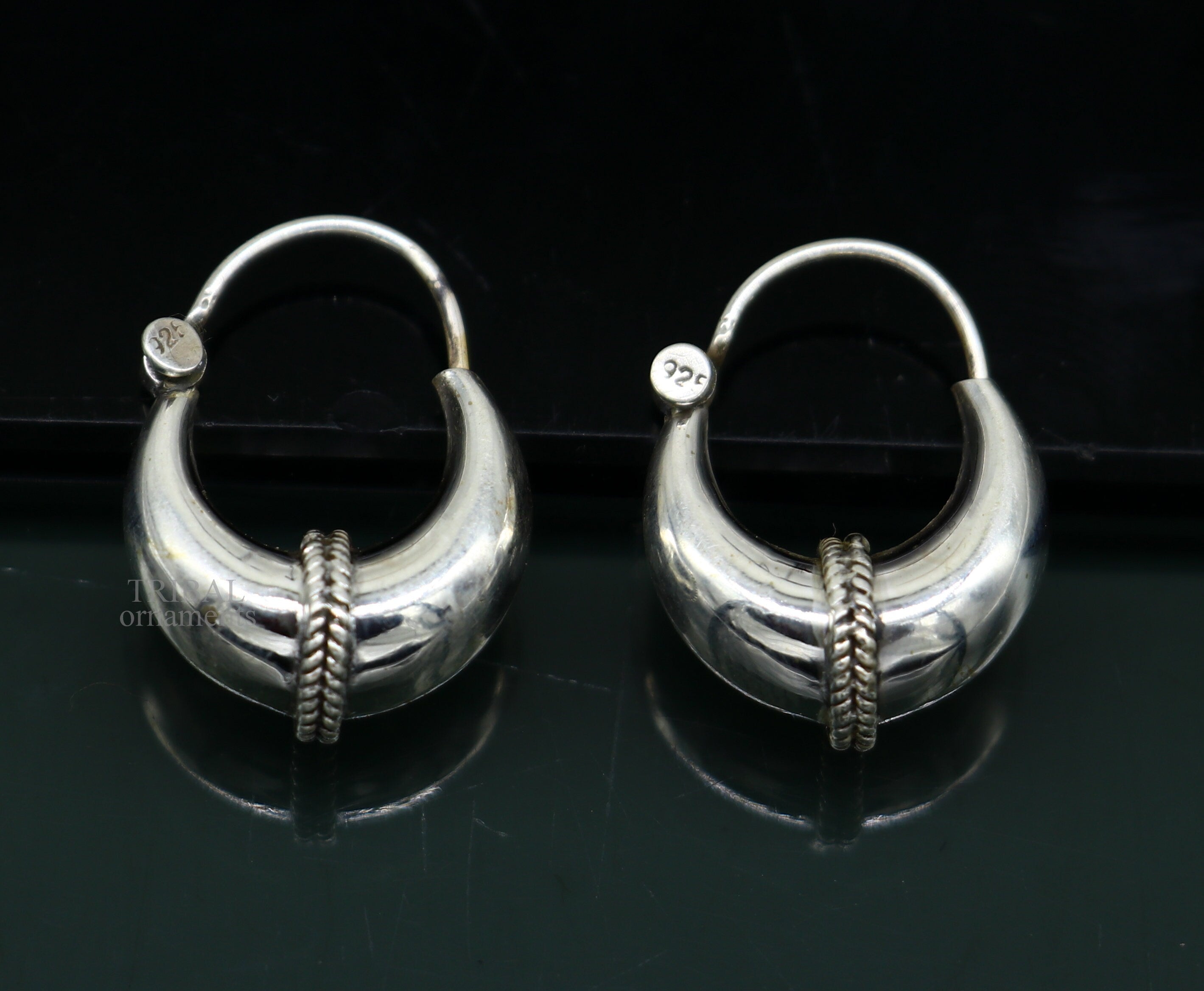 Buy Giva 925 Sterling Classic Silver Hoop Earrings Online