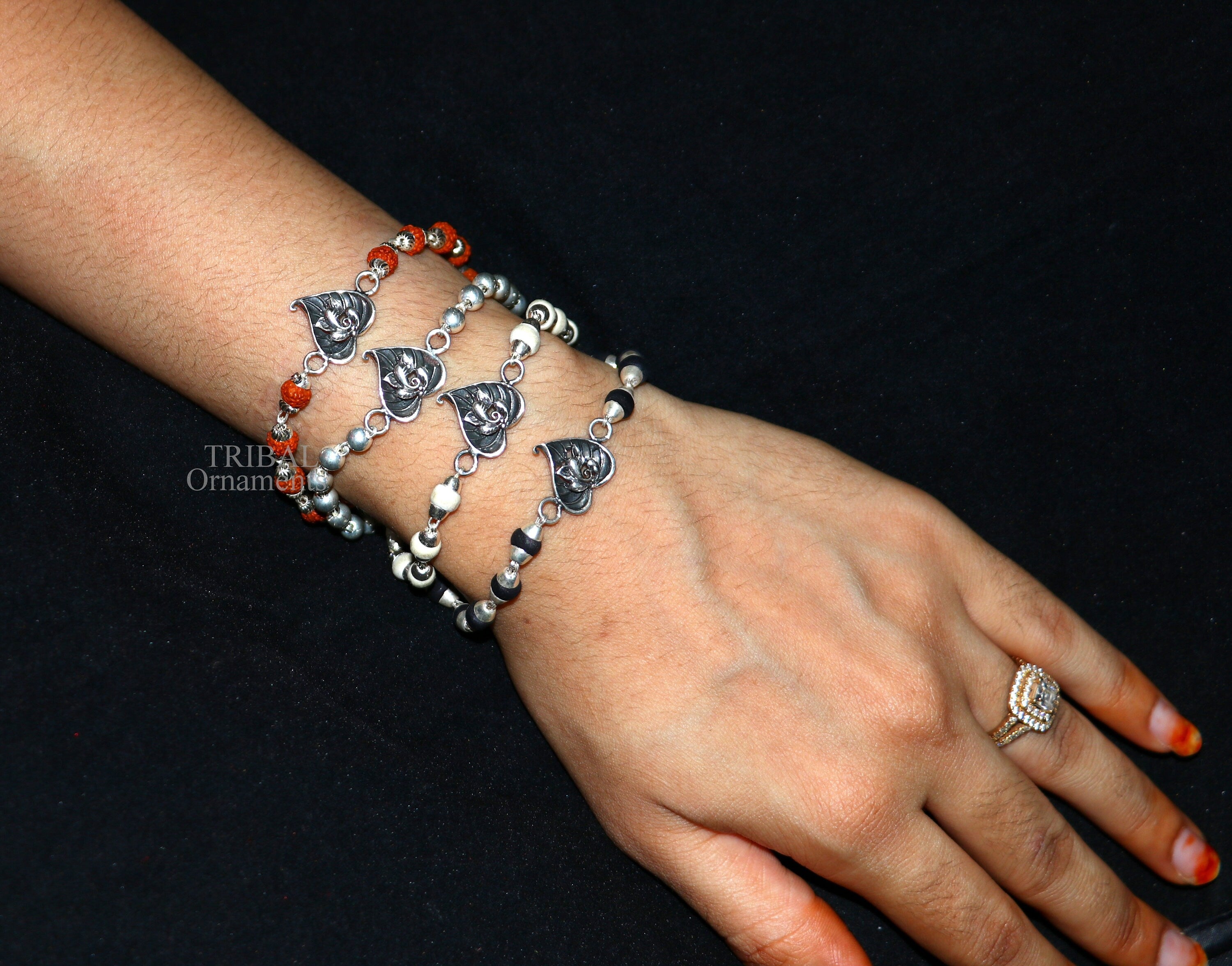 Buy 925 Sterling Silver Customized Idol Ganesha Bracelet, Best Gifting  Stylish Bracelet, Unisex Personalized Belly Dance Jewelry Nsbr242 Online in  India - Etsy