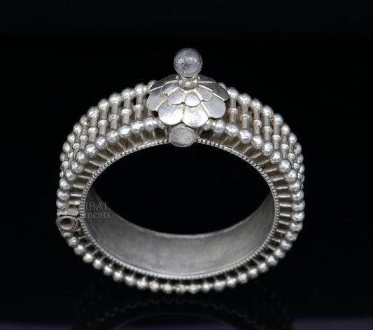Amazing Vintage handmade original antique silver cuff bracelet , fabulous design tribal women's tribal ethnic jewelry Rajasthan India ocb21 - TRIBAL ORNAMENTS
