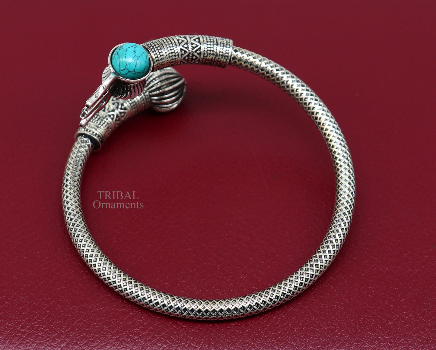 925 sterling silver fabulous handmade lord Shiva trident kada, Bahubali kada bangle bracelet unisex jewelry Turquoise stone kada nssk745 - TRIBAL ORNAMENTS